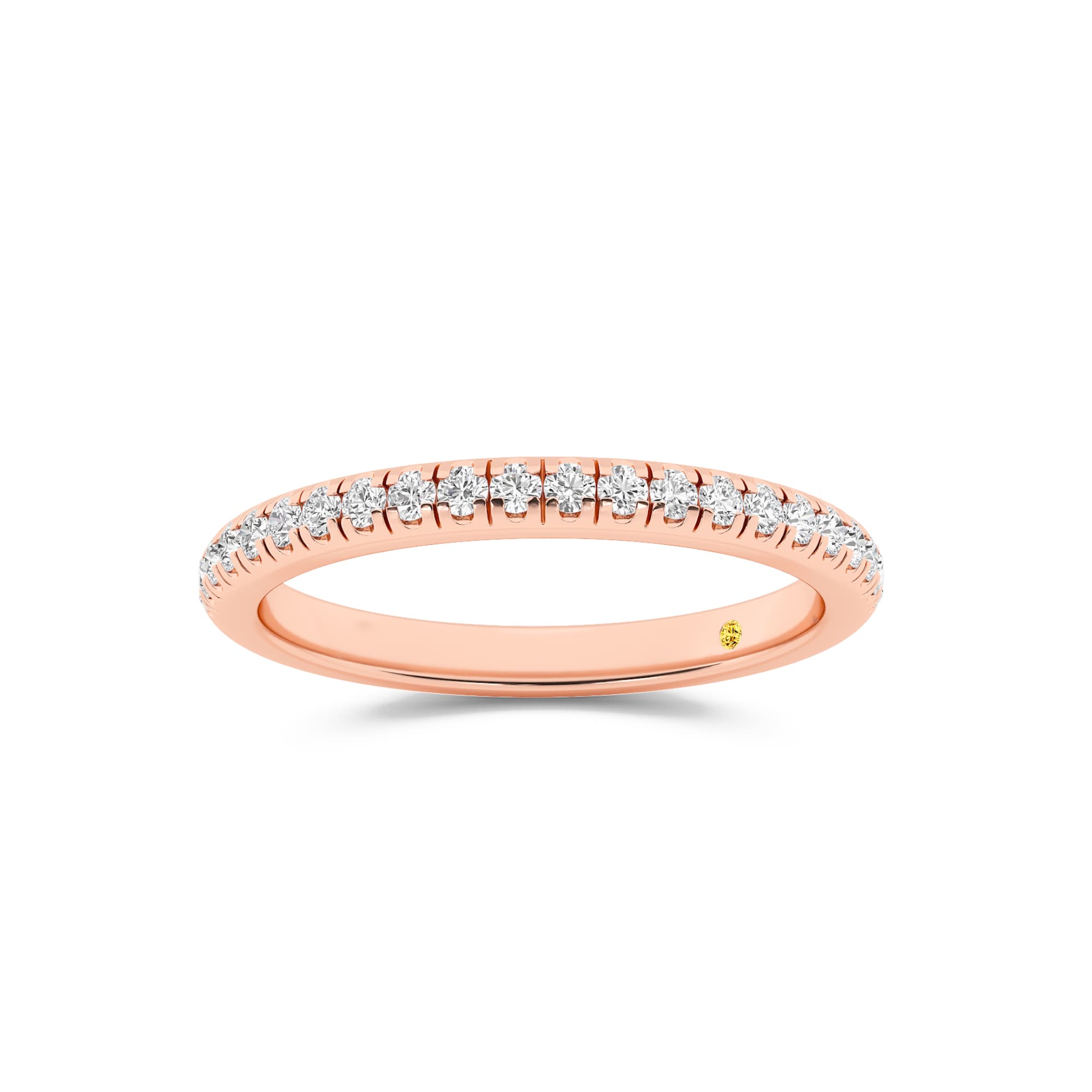 BonBon Lab Grown Half Coverage Pavé Diamond Band| Rose Gold 1/4 CT. TW.