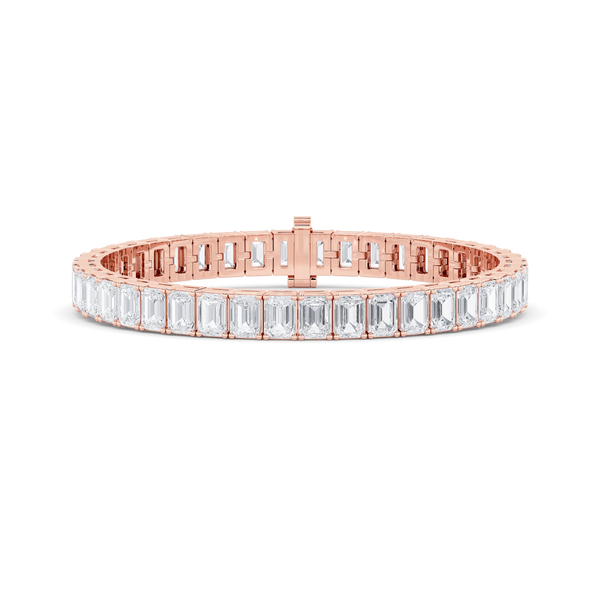 Lab Grown Emerald Gradeur Diamond Tennis Bracelet