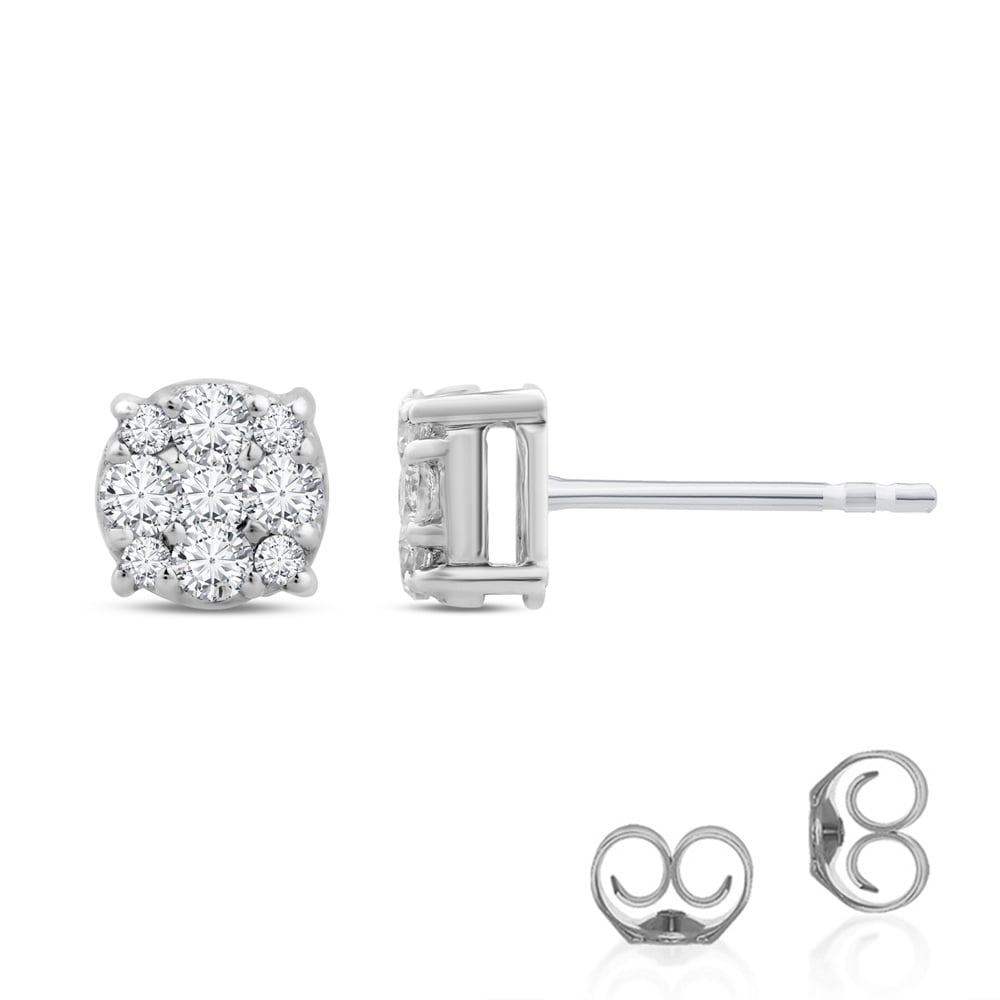 Magnificent Lab Grown Stud Diamond Earrings