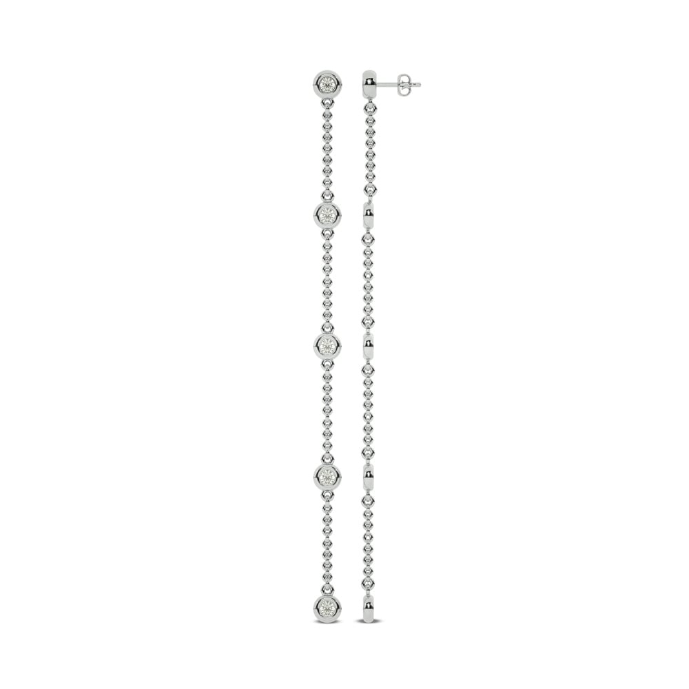 Golden Thread Lab Grown Diamond Earrings