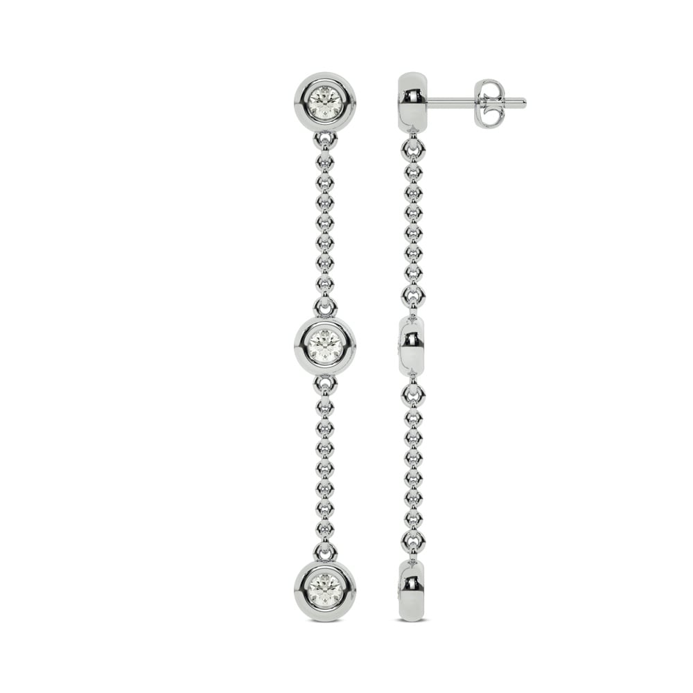 Luminous Strands Lab Grown Diamond Earrings