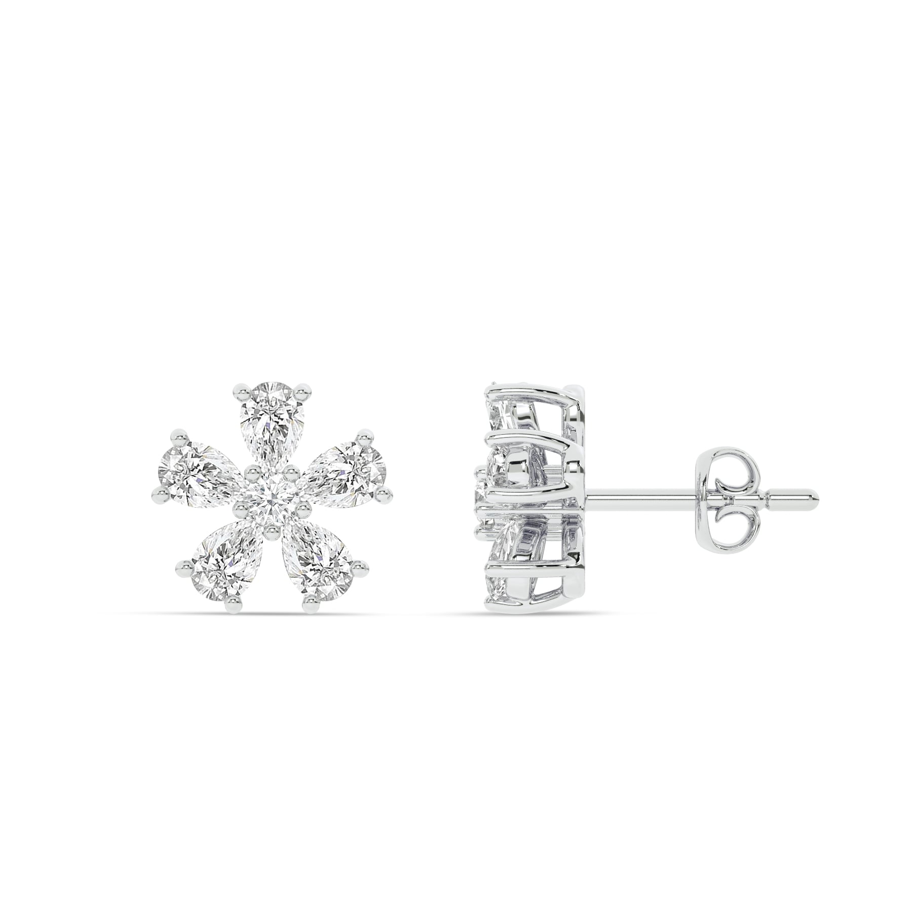 Blossoming Brilliance Lab Grown Diamond Earrings