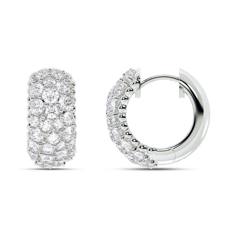 Stellar Embrace Lab Grown Diamond Huggie Earring