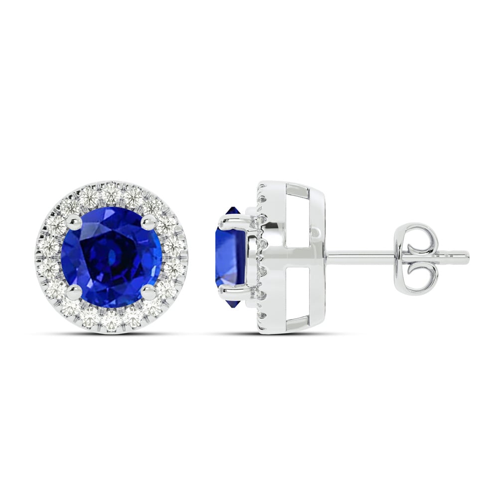 Dainty Lab Grown Diamond Dynasty Halo Earrings