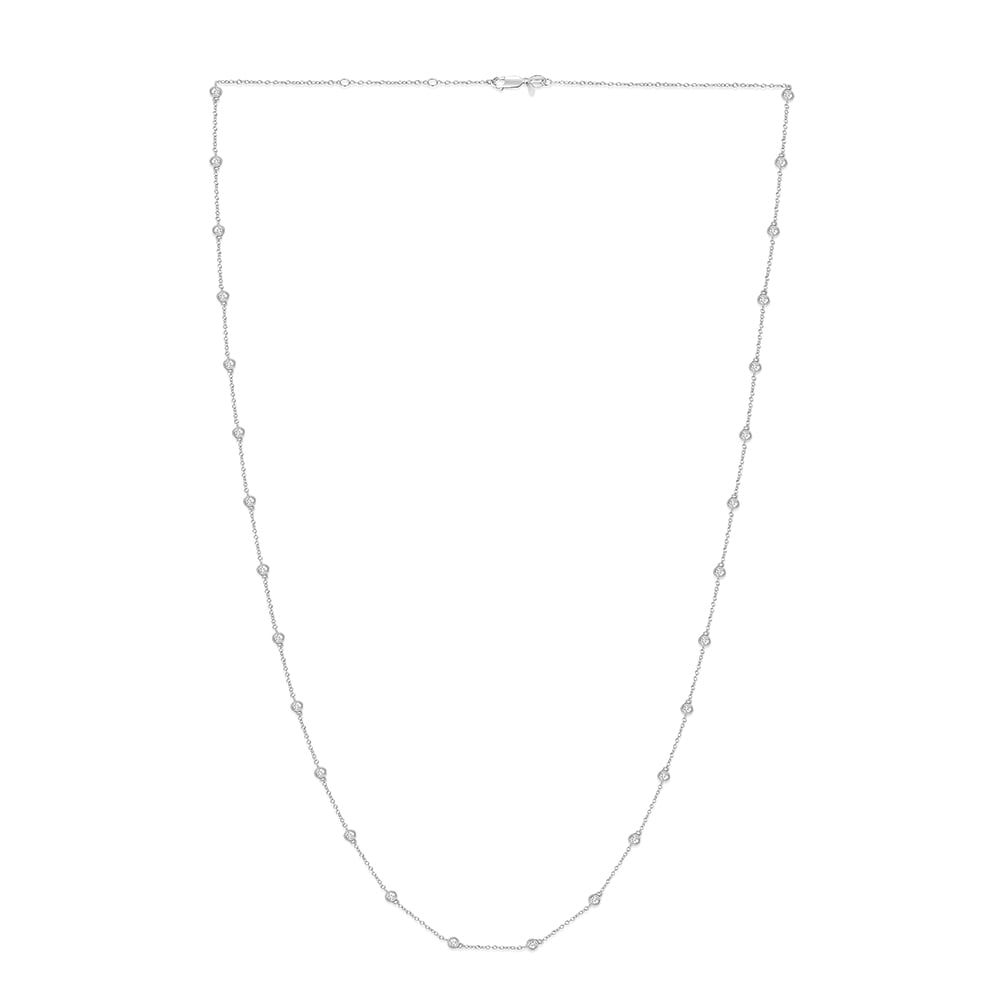 Lab Grown Diamond Station Necklace