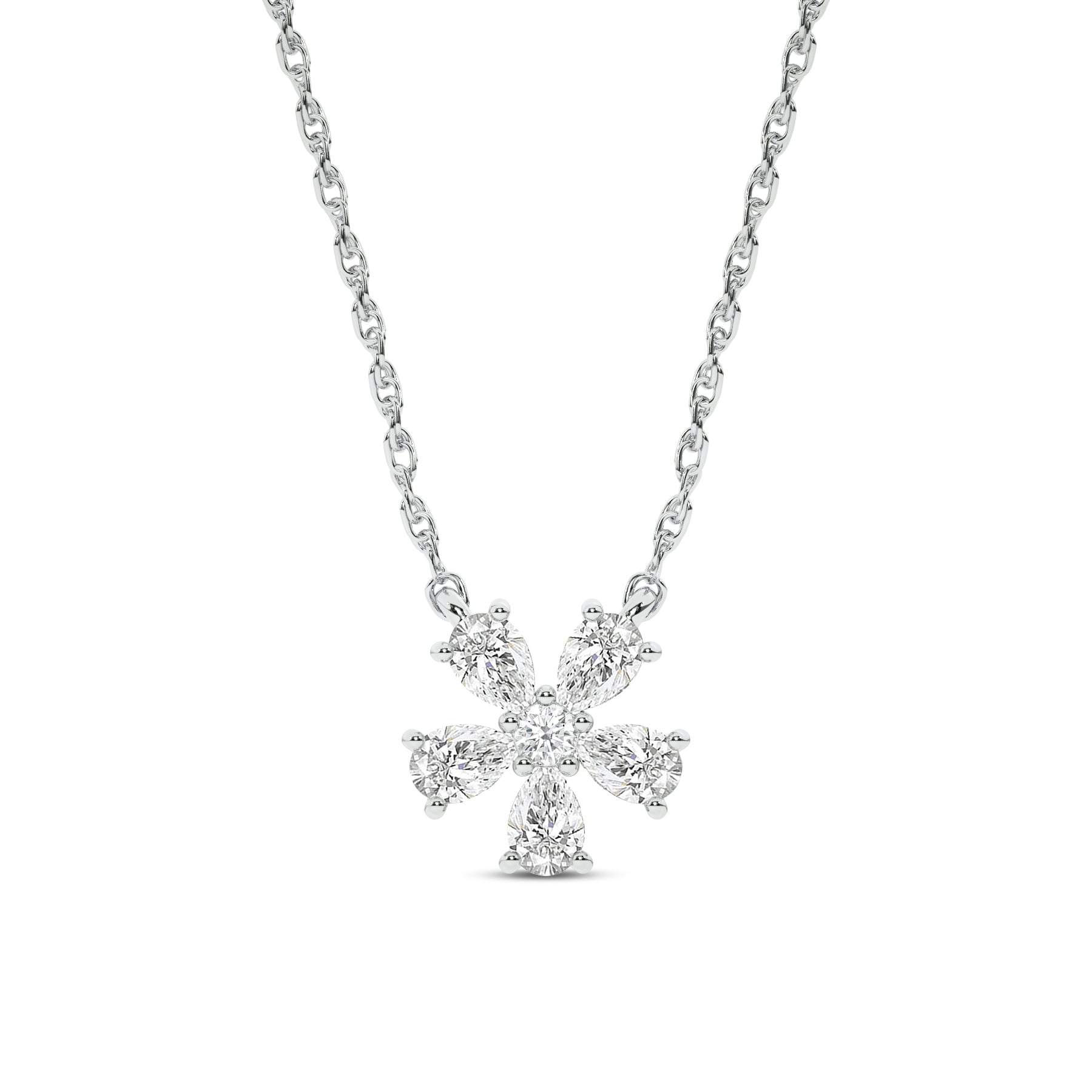 Blossoming Brilliance Lab Grown Diamond Necklace