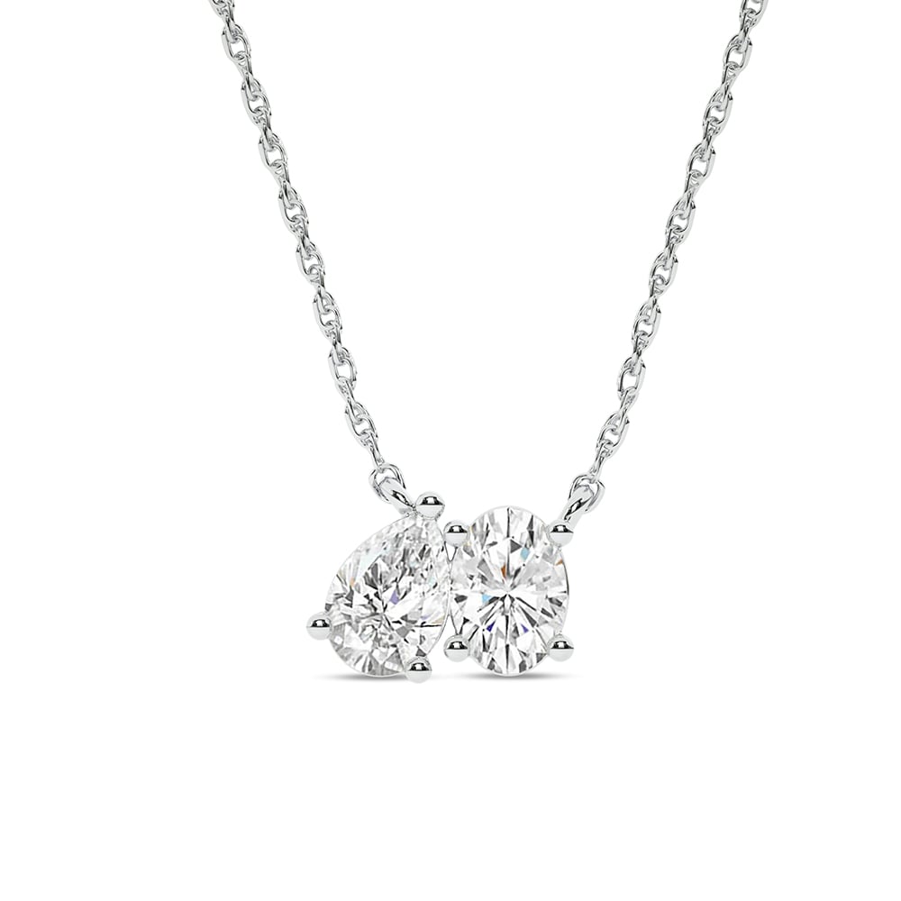 Kismet White Gold Lab Grown Diamond Necklace