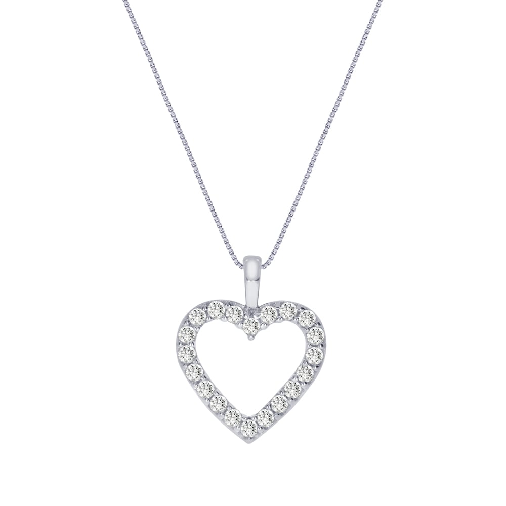 Dazzling Diamond Heart Necklace