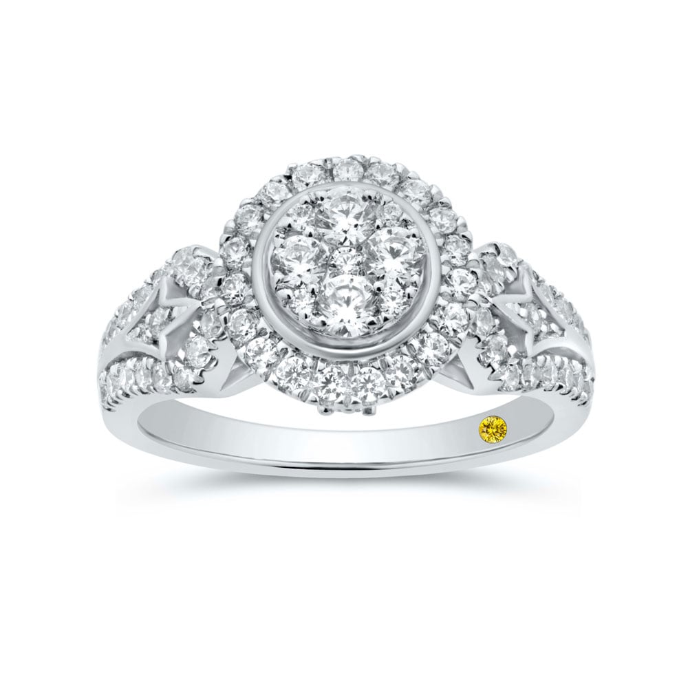 Elevate Bloom Lab Grown Halo Diamond Engagement Ring