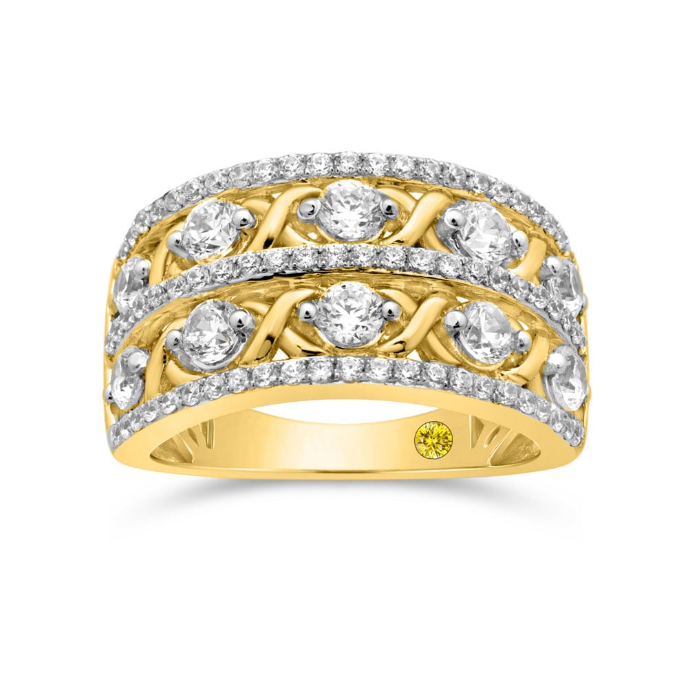 Arcane 'XO' Styled Lab Grown Diamond Ring