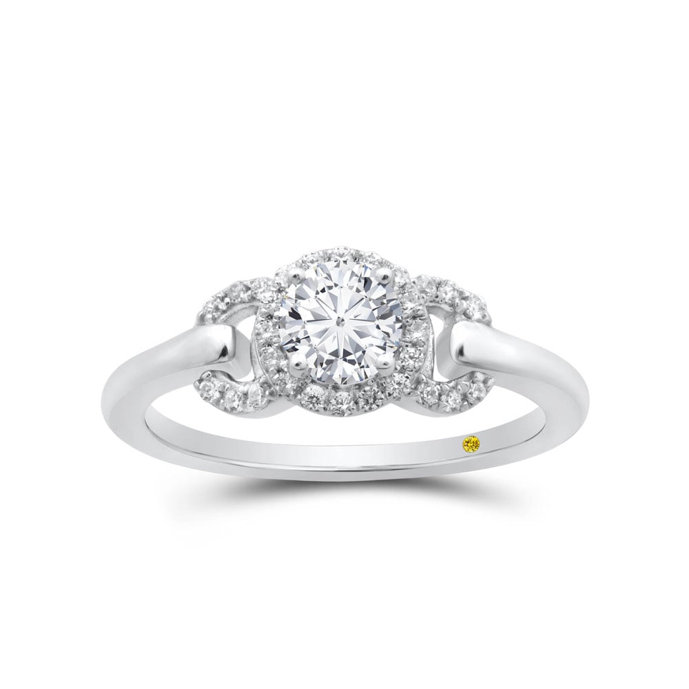 Linked Halo Diamond Ring