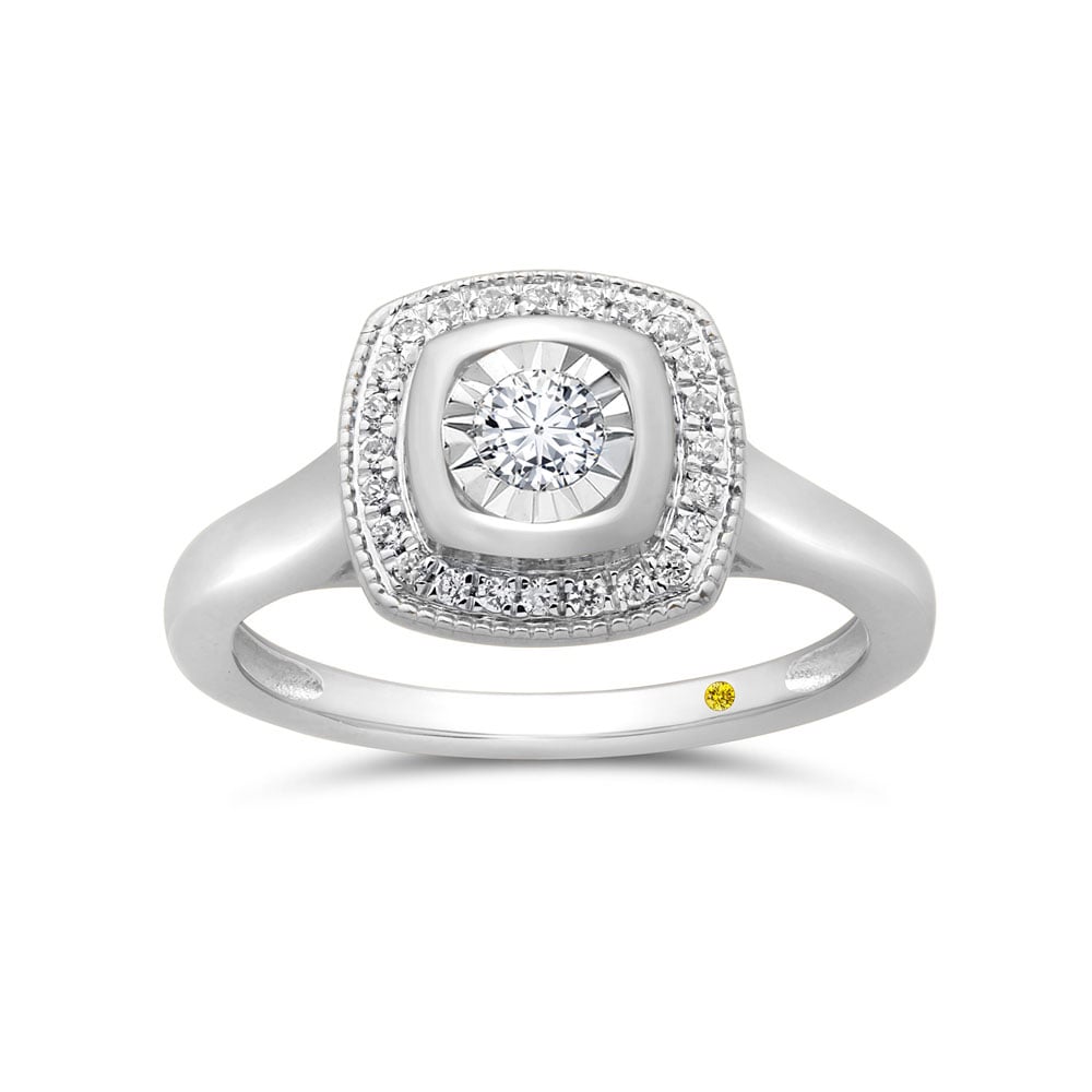 Crescent Lab Grown Diamond Ring