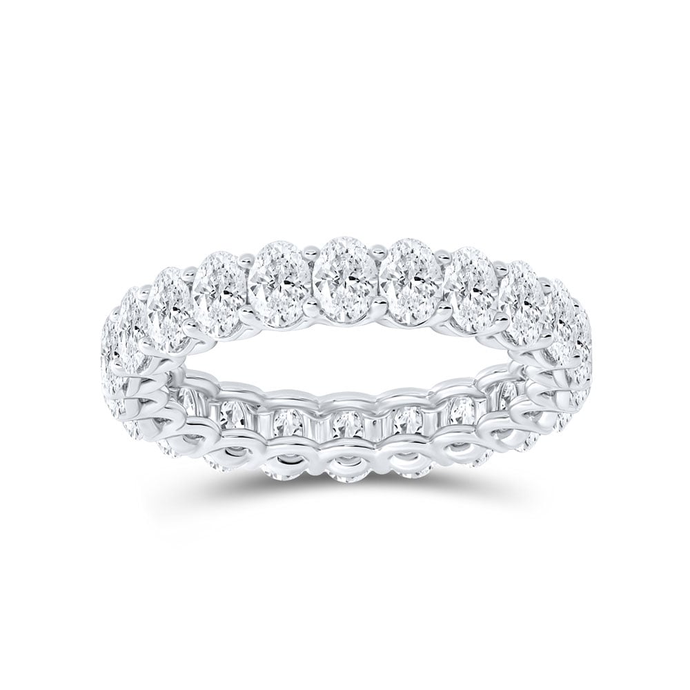 Riviere Lab Grown Oval Shaped Diamond Eternity Ring