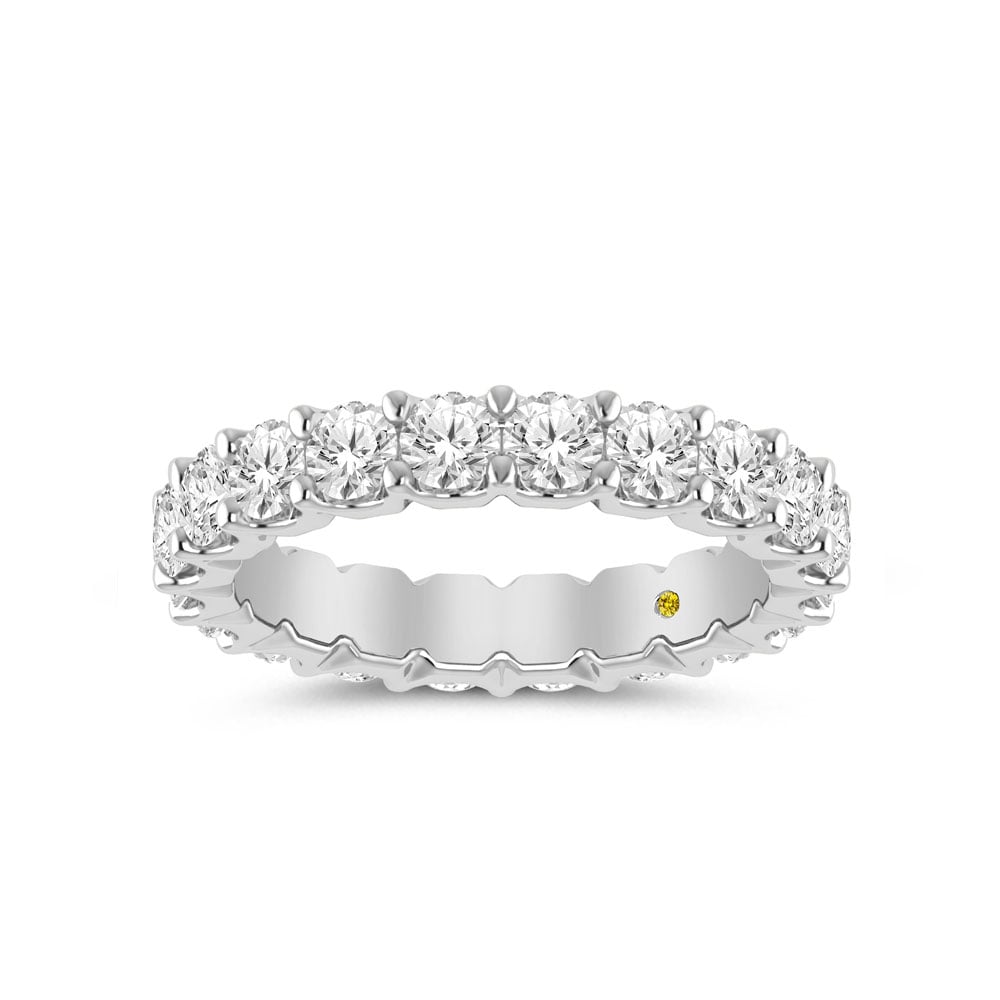 Fable Full Coverage White Gold Lab Grown Eternity Diamond Ring