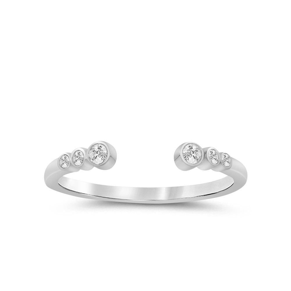Idalia Bezel Set Lab Grown Open Diamond Ring