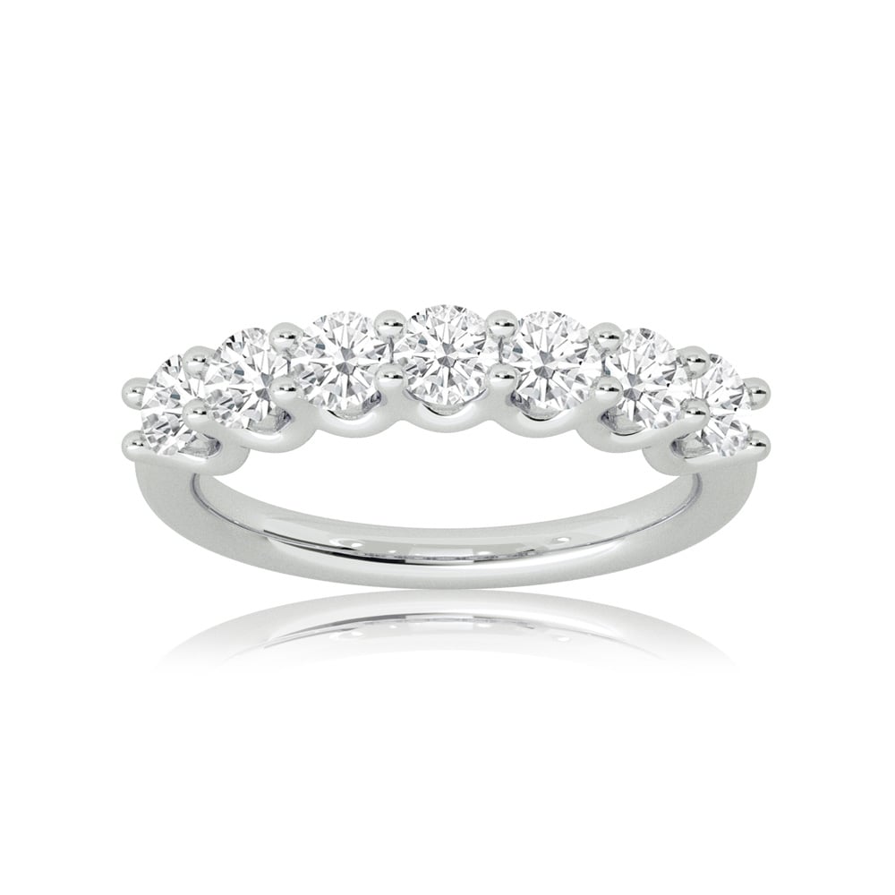 Krabi White Gold Seven Stone Lab Grown Diamond Ring