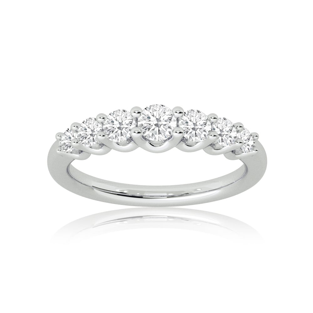 Manali Graduating Lab Grown Seven Stone Diamond Ring