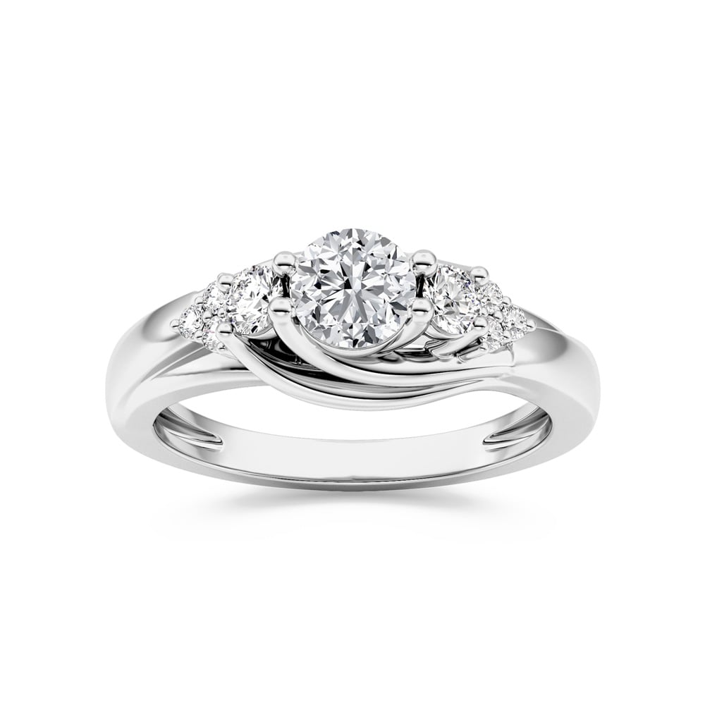 Agra Three Stone Lab Grown Diamond Ring