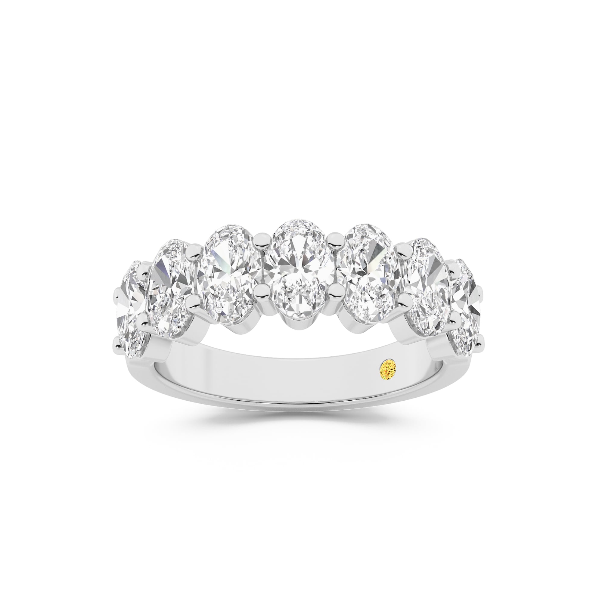 Callista Lab Grown Seven Stone Oval Diamond Ring