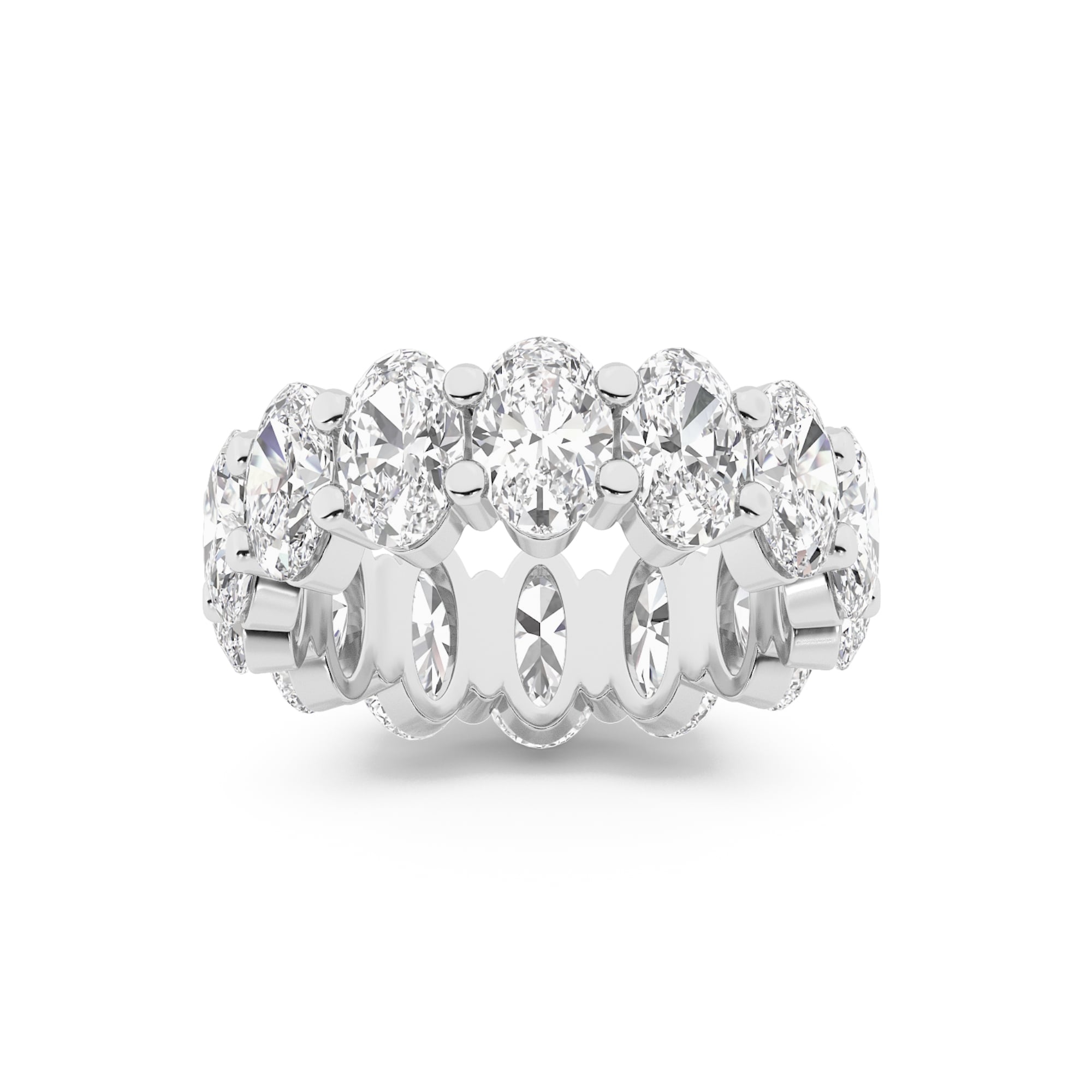 Sable Full Coverage Lab Grown Oval Shaped Diamond Ring