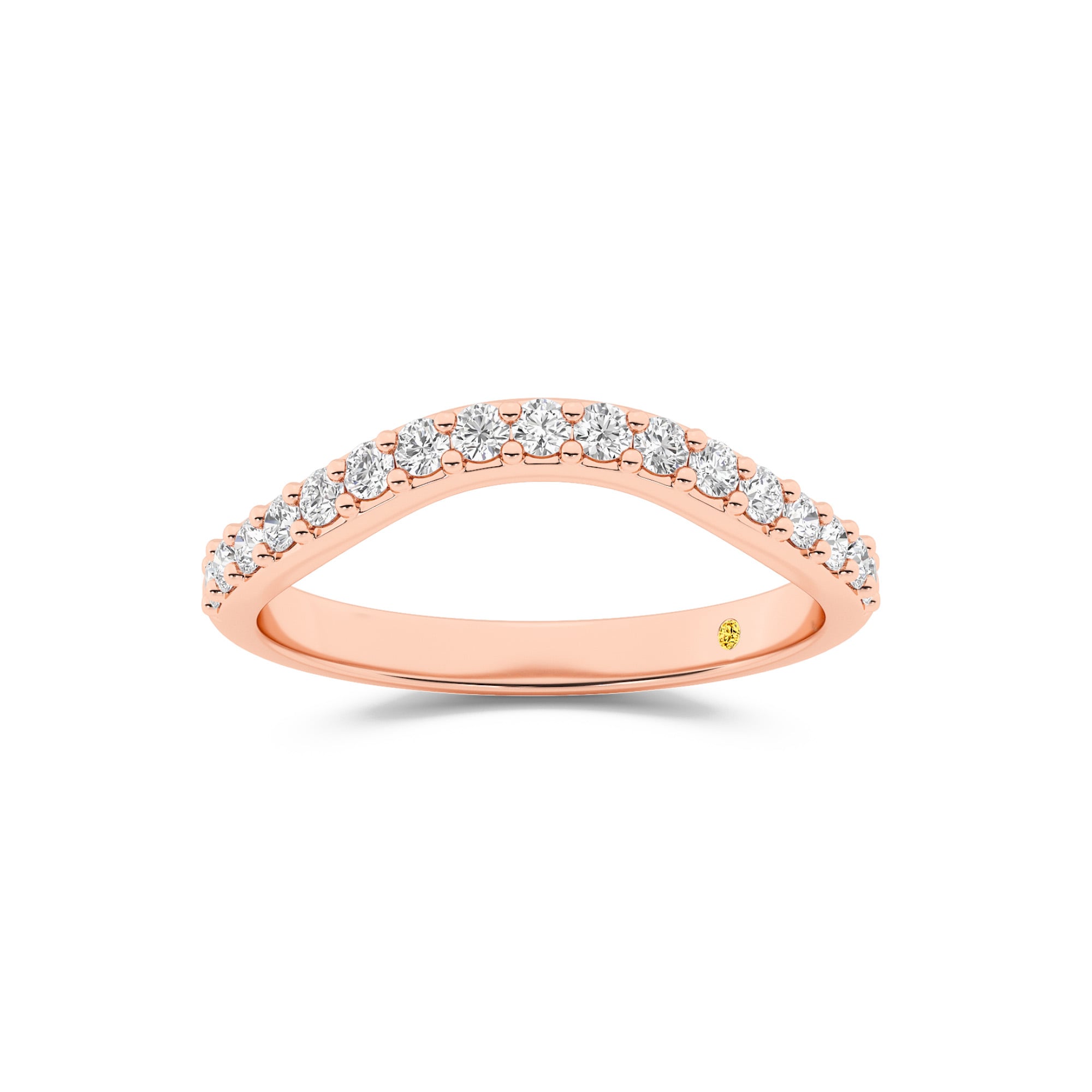 Rhys Lab Grown Contour Diamond Band| Rose Gold 1/3 CT. TW.