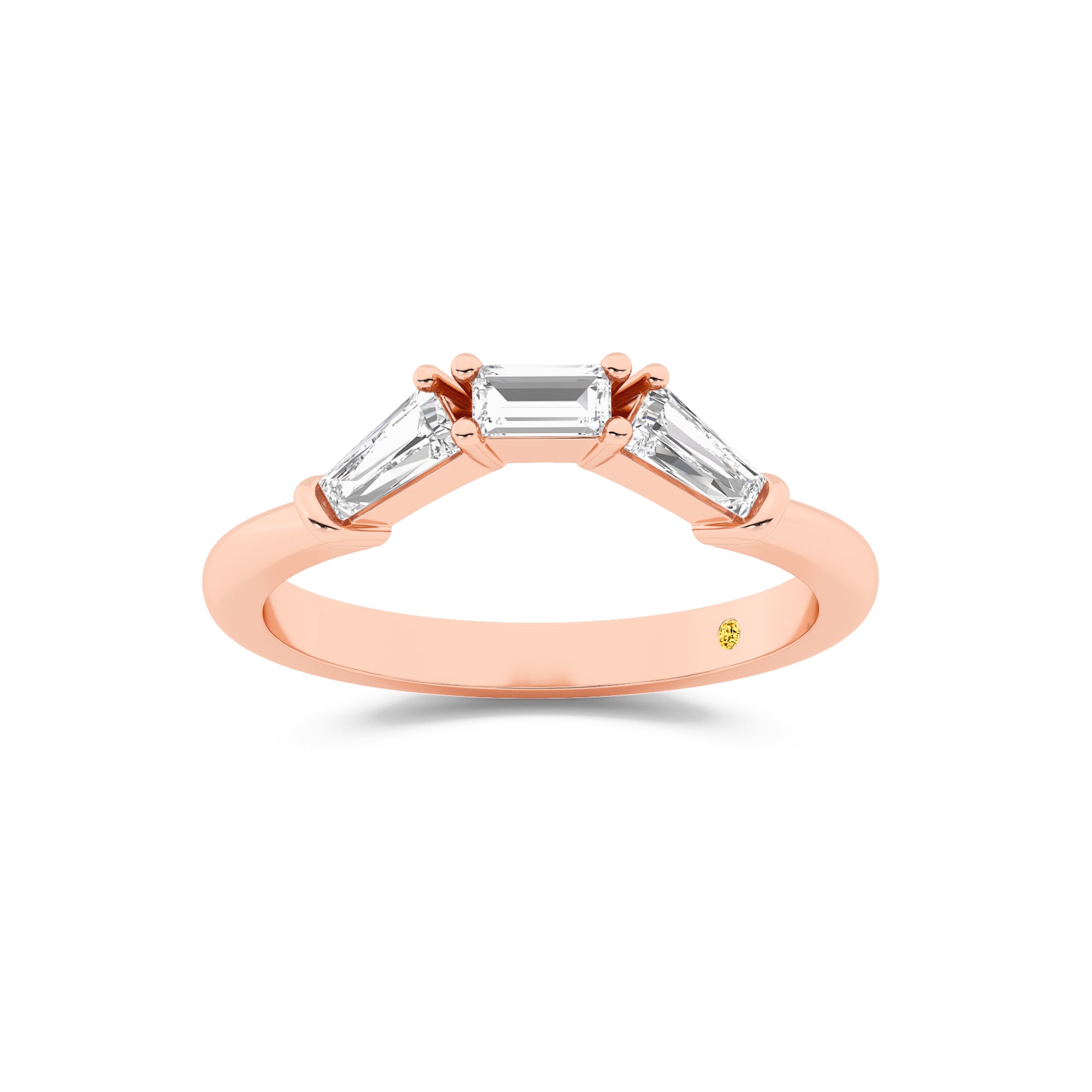 Mavis Gold Lab Grown Baguette Diamond Band| Rose Gold 5/8 CT. TW.