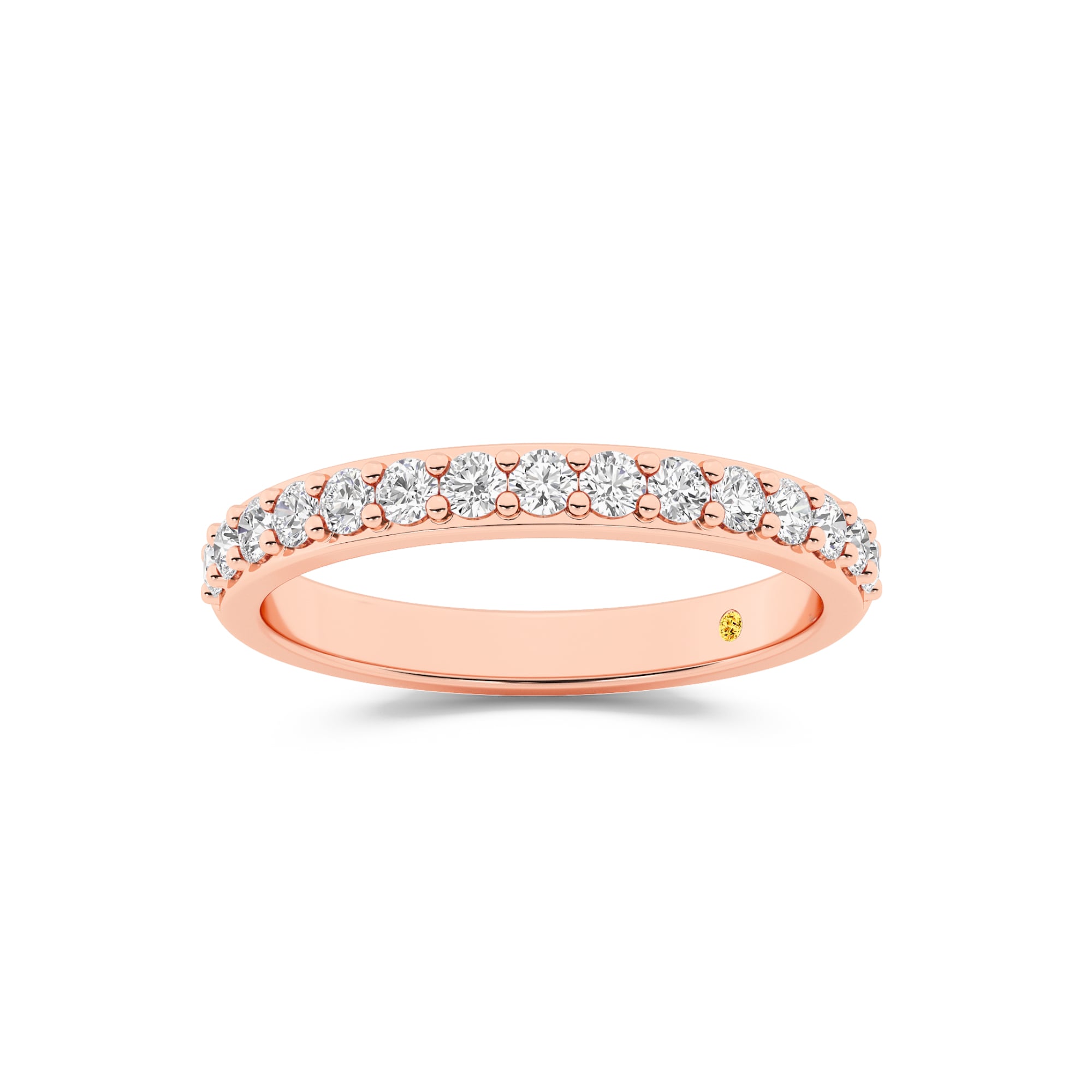 Liv Lab Grown Classic Pavé Diamond Band| Rose Gold 3/8 CT. TW.