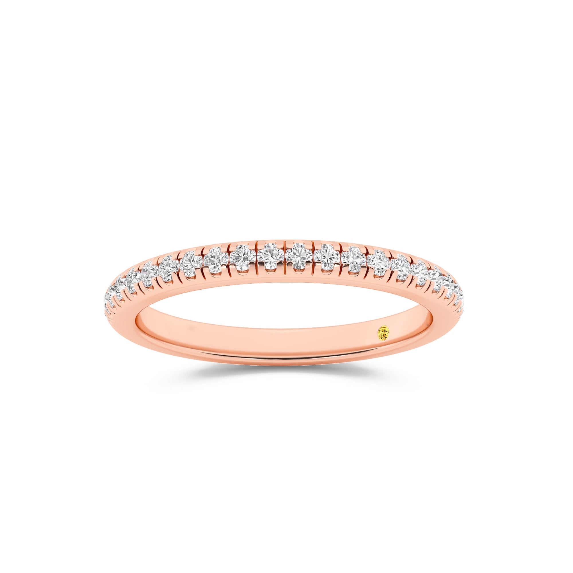 BonBon Lab Grown Half Coverage Pavé Diamond Band| Rose Gold 1/4 CT. TW.