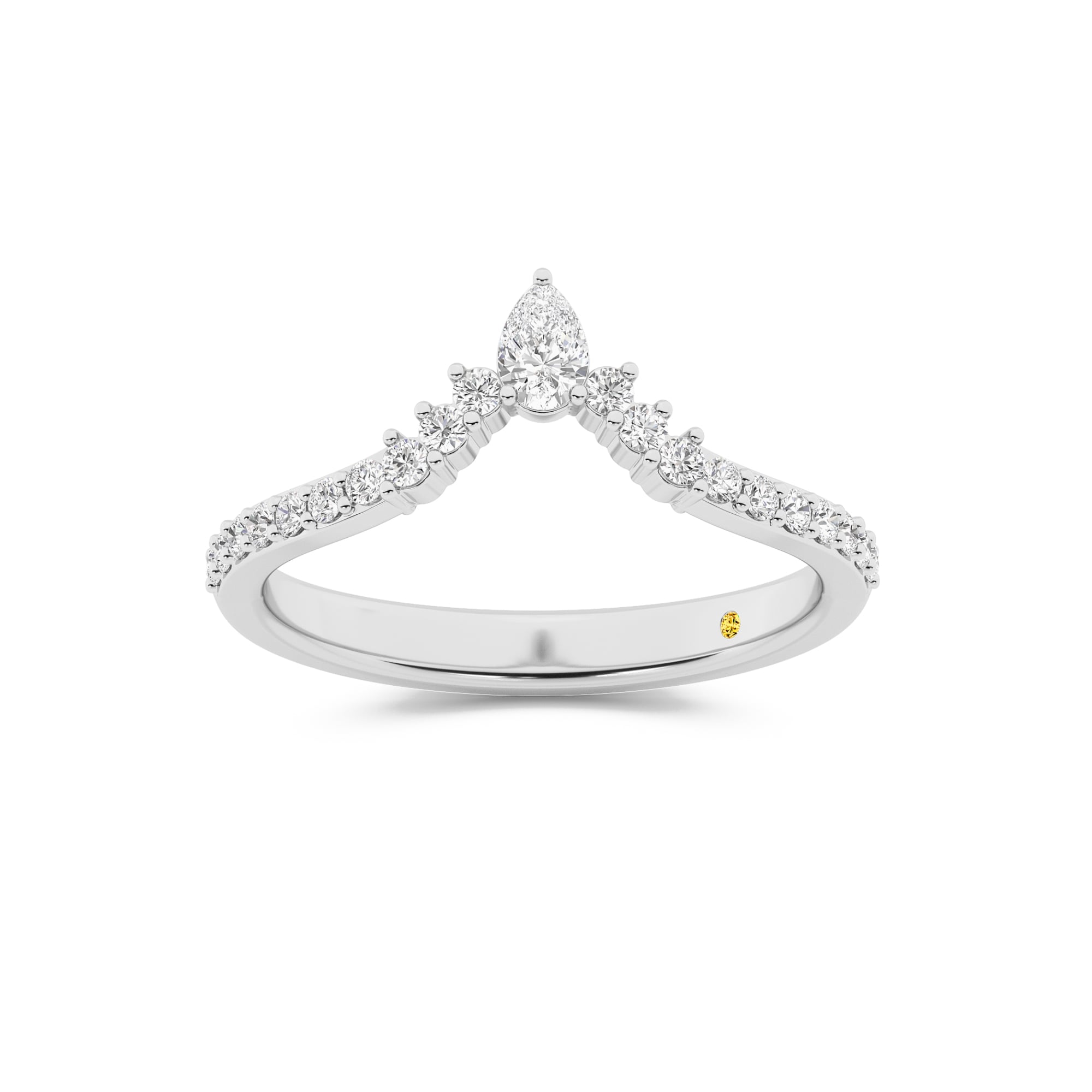 AnnaMaria Lab Grown Contour Diamond Band| White Gold 1/3 CT. TW.