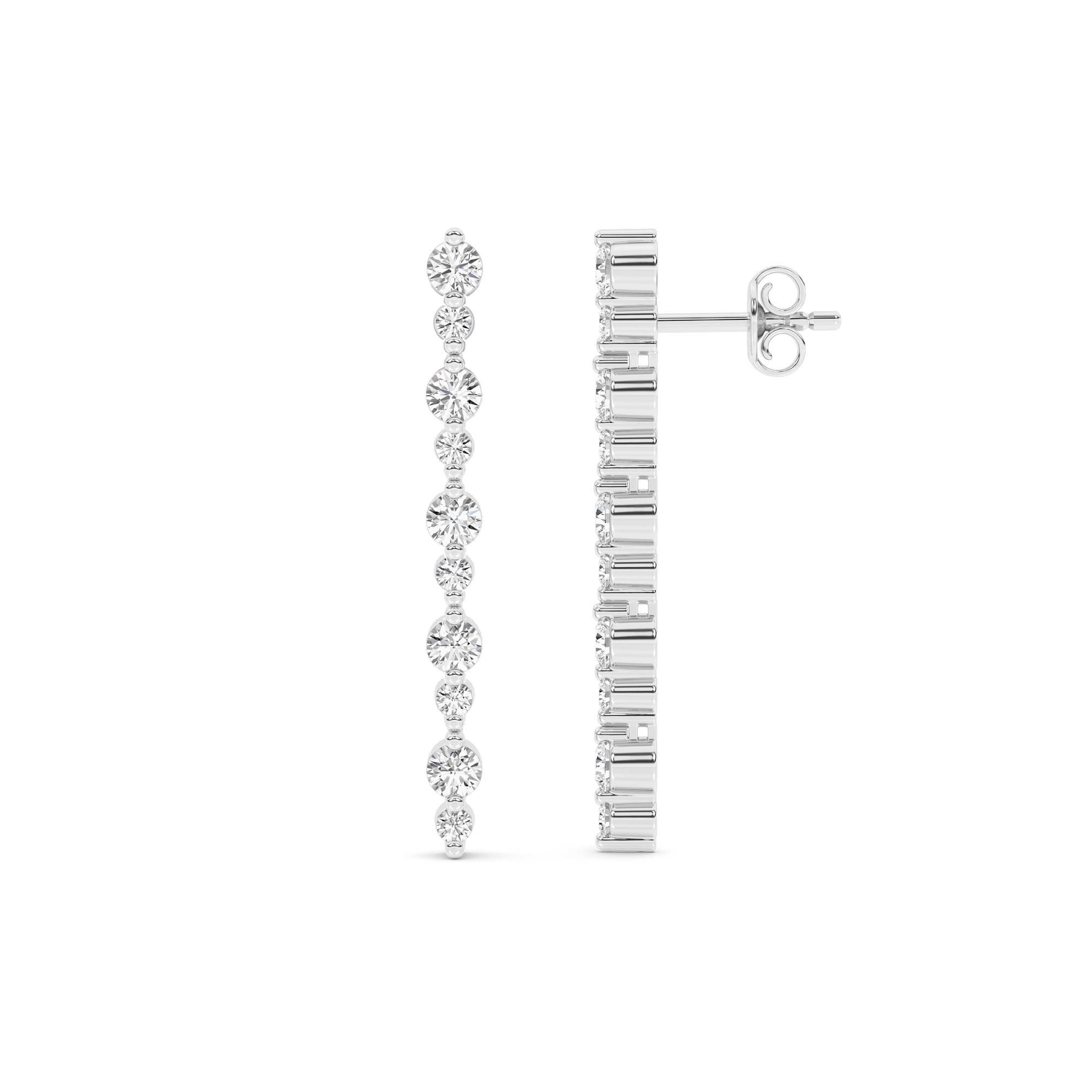 Rhythmic Lab Grown Diamond Dangle Earrings