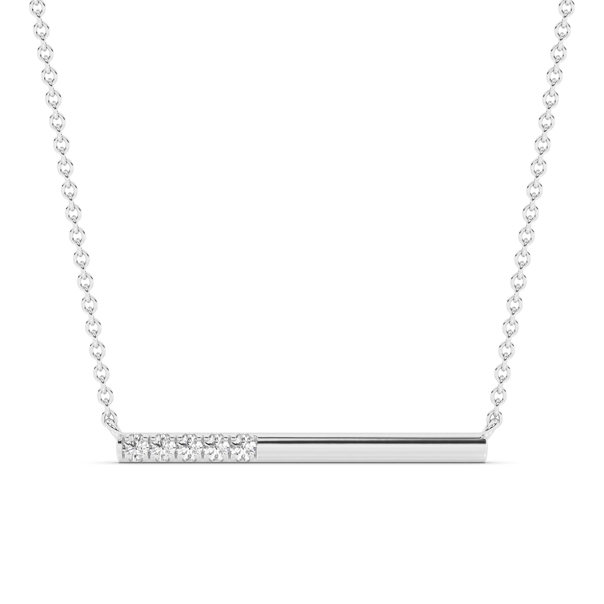 Fluent Lab Diamond Bar Necklace