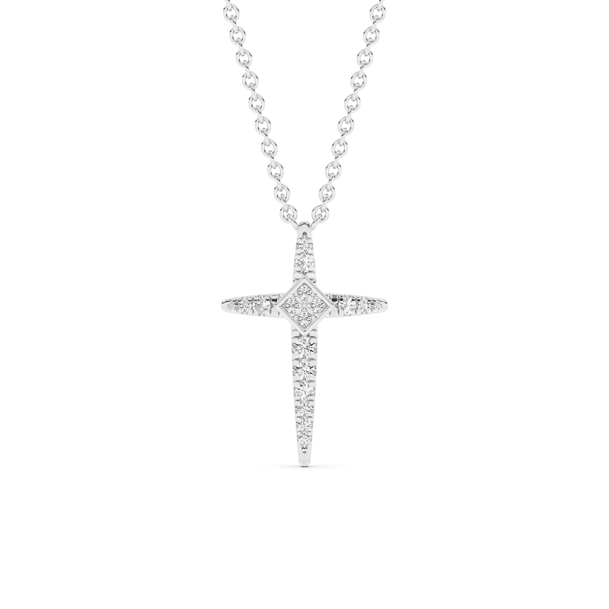 Beacon Lab Diamond Cross Necklace