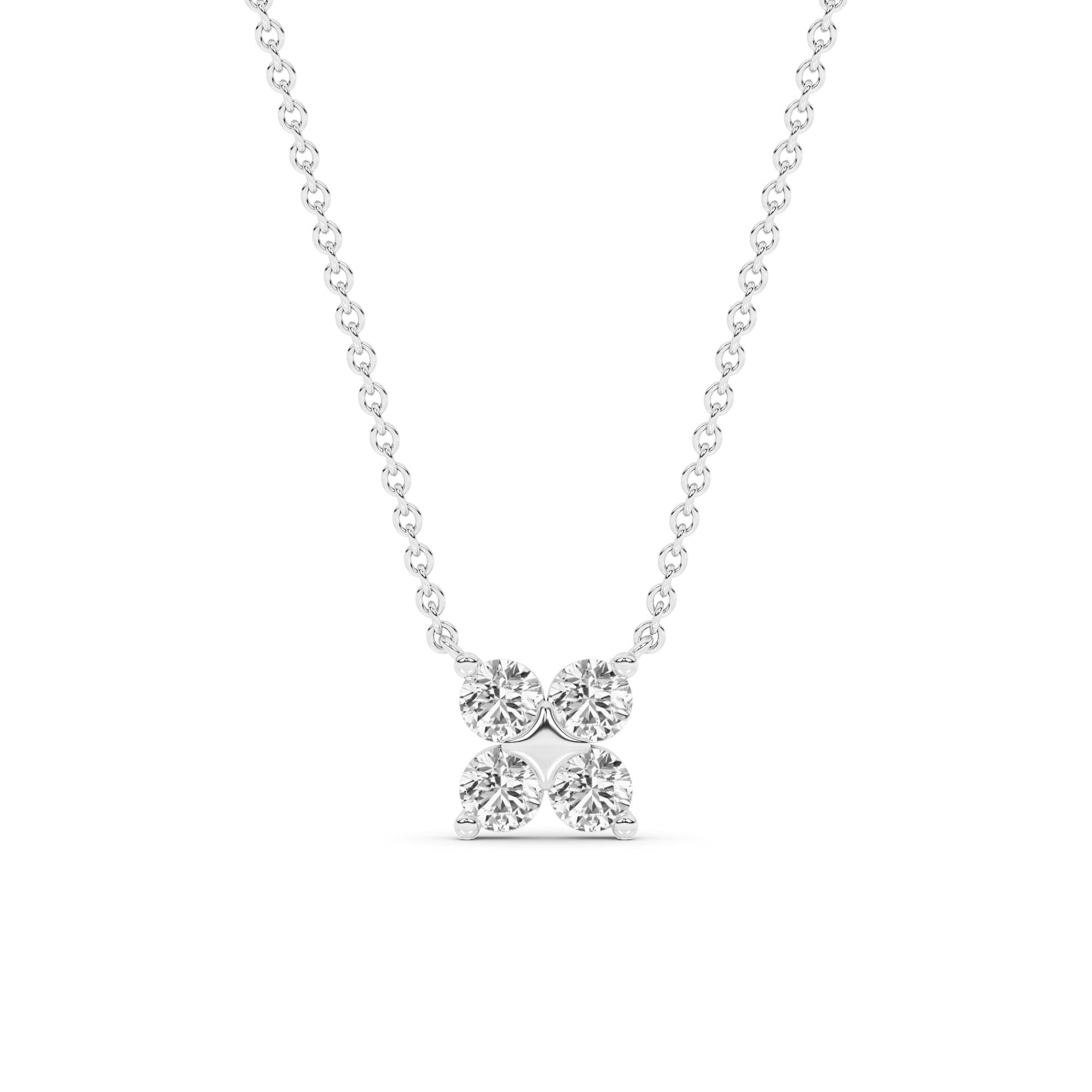 Quartet Lab Diamond Necklace