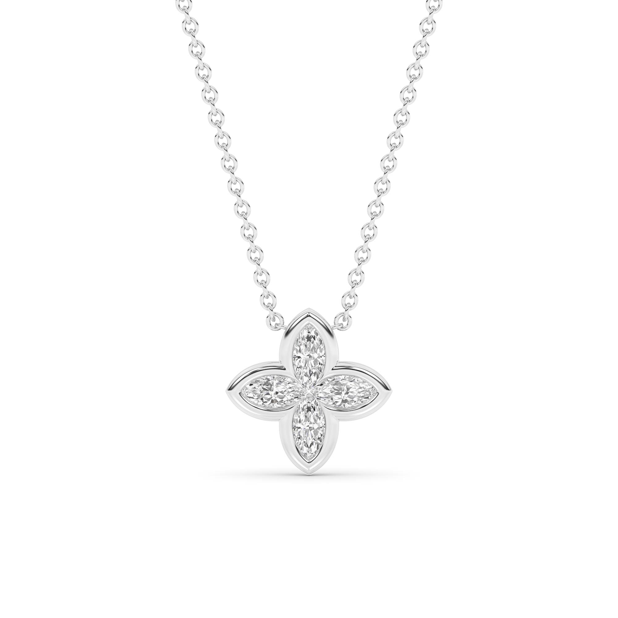 Floret Lab Diamond Necklace