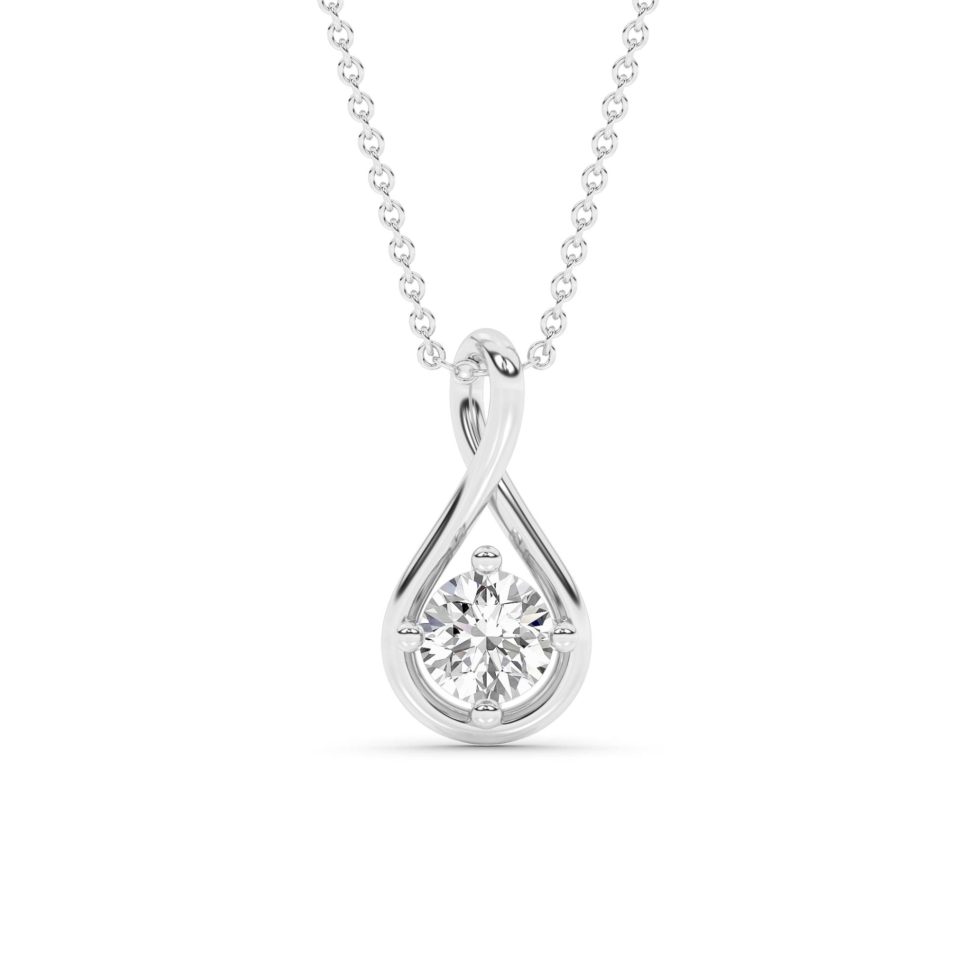 The Embrace Lab Created Diamond Pendant Necklace