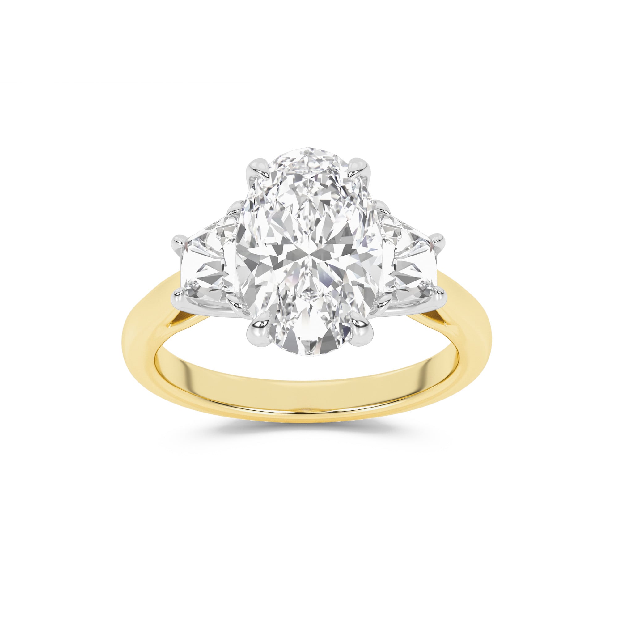 Amara Chand Lab Grown Oval Shape Diamond Engagement Ring