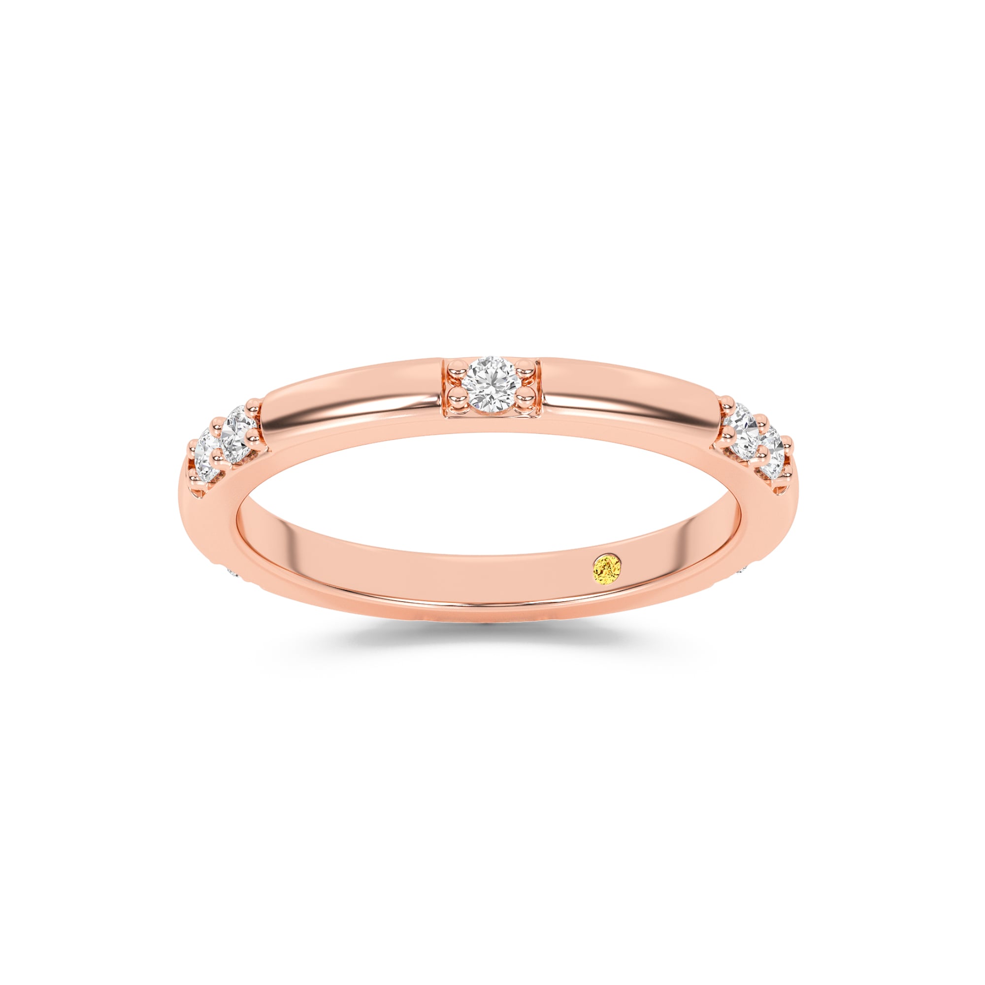 Vihan Lab Grown Diamond Wedding Band| Rose Gold 1/4 CT. TW.