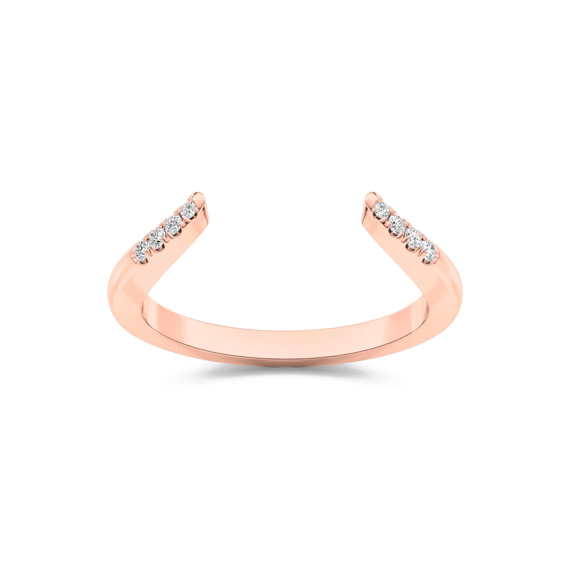 Thalia Crest Lab Grown Open Diamond Wedding Band