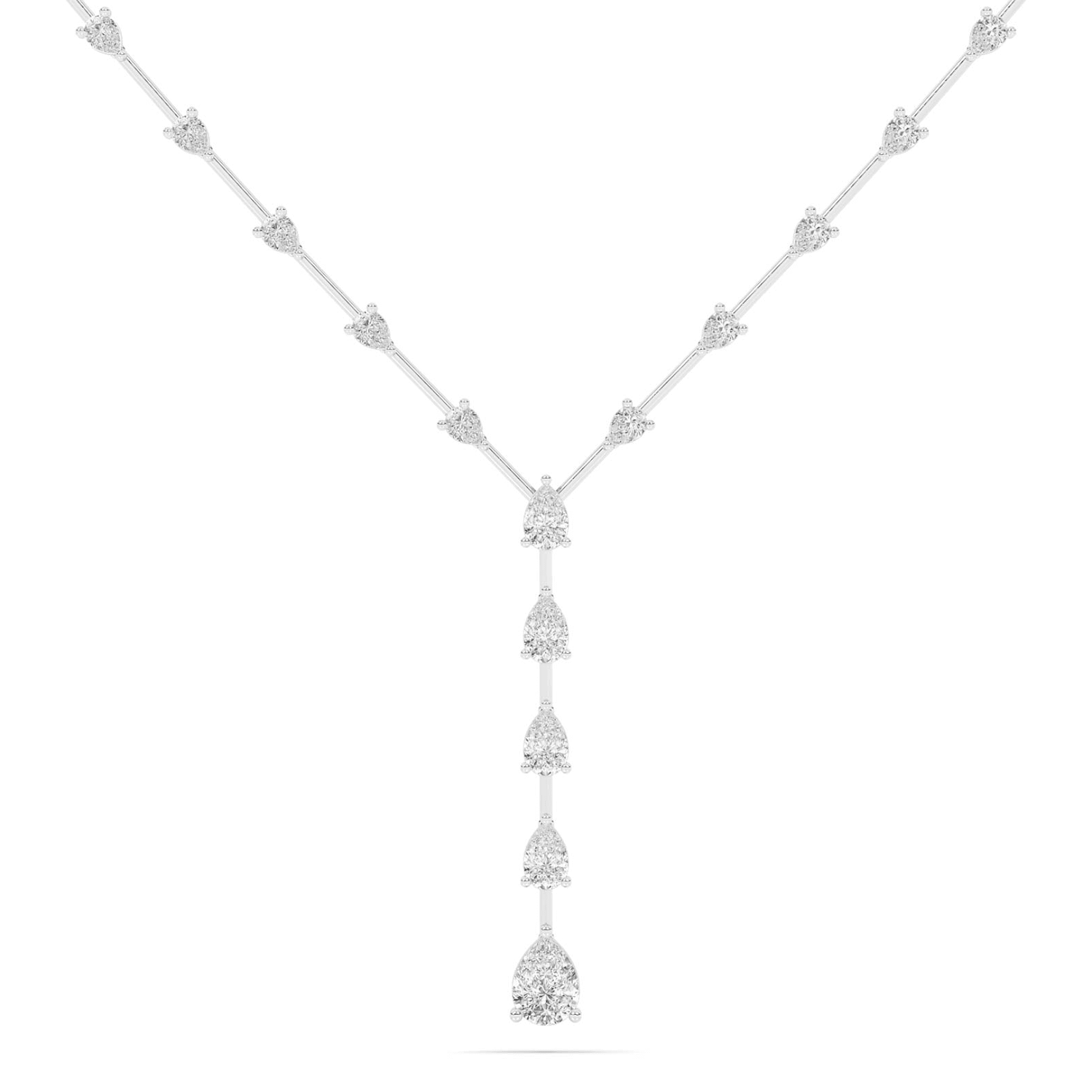 Sparkling Symphony Lab Grown Lariat Diamond Necklace