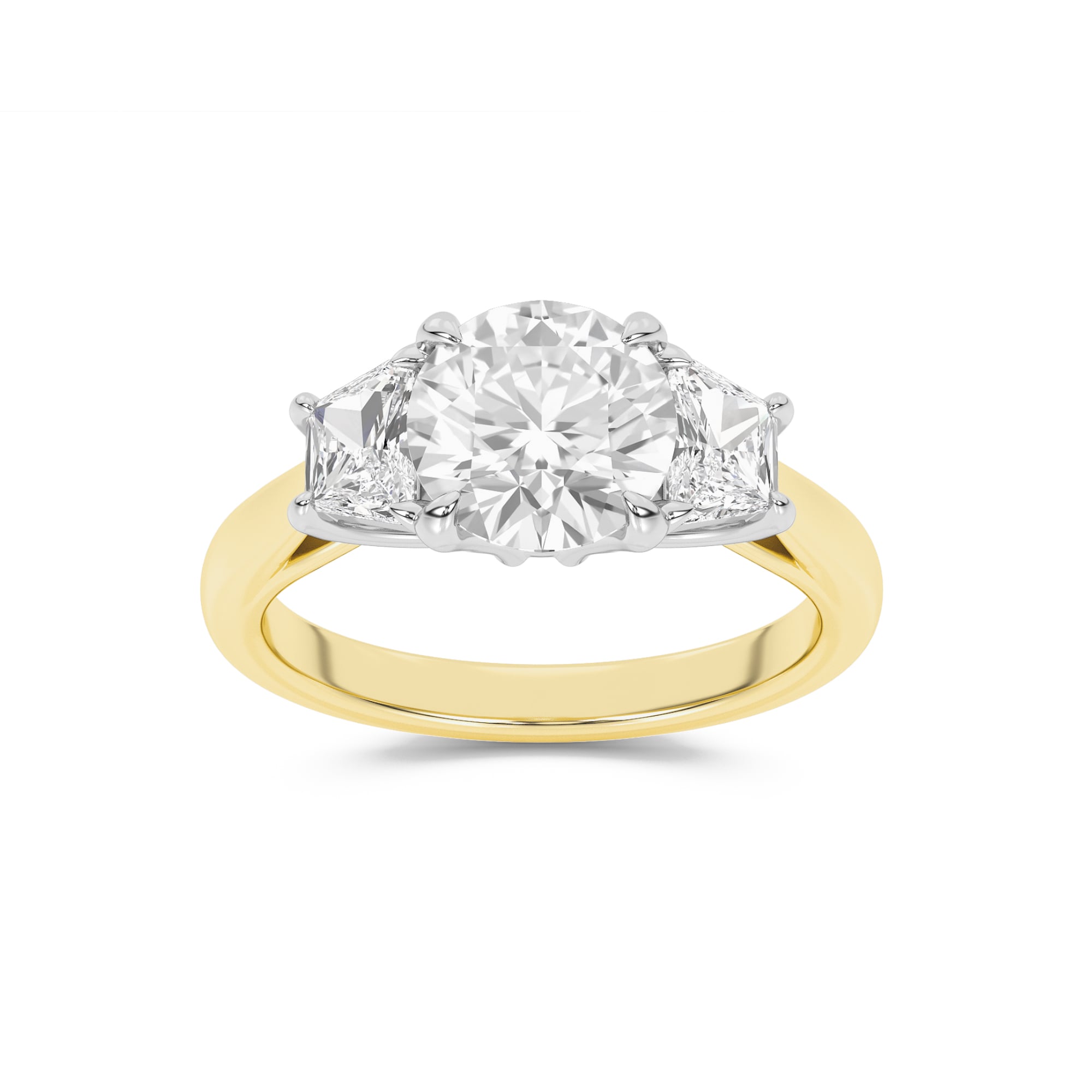 Amara Chand Lab Grown Round Diamond Engagement Ring