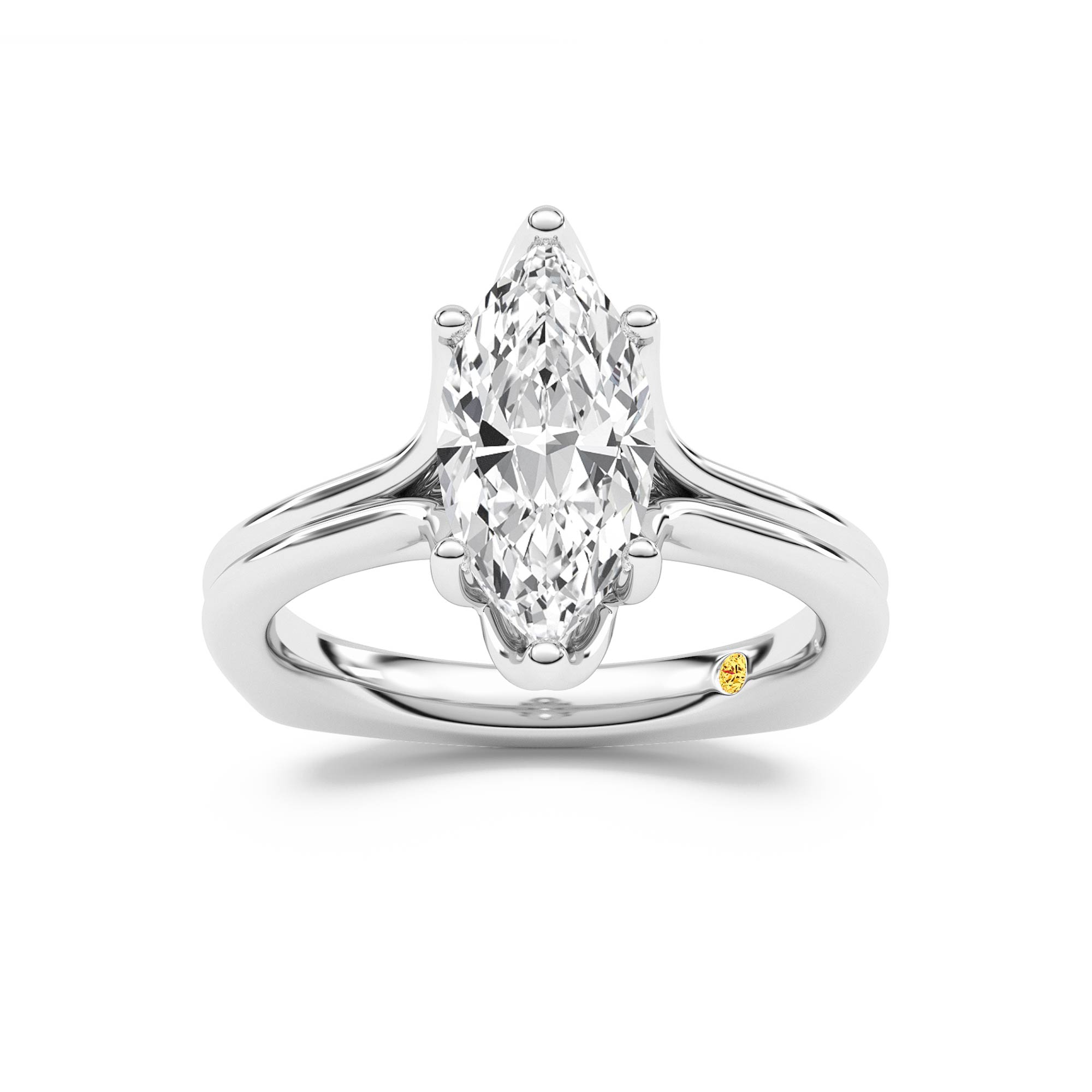 Fleur Marquise Lab Grown Diamond Engagement Ring