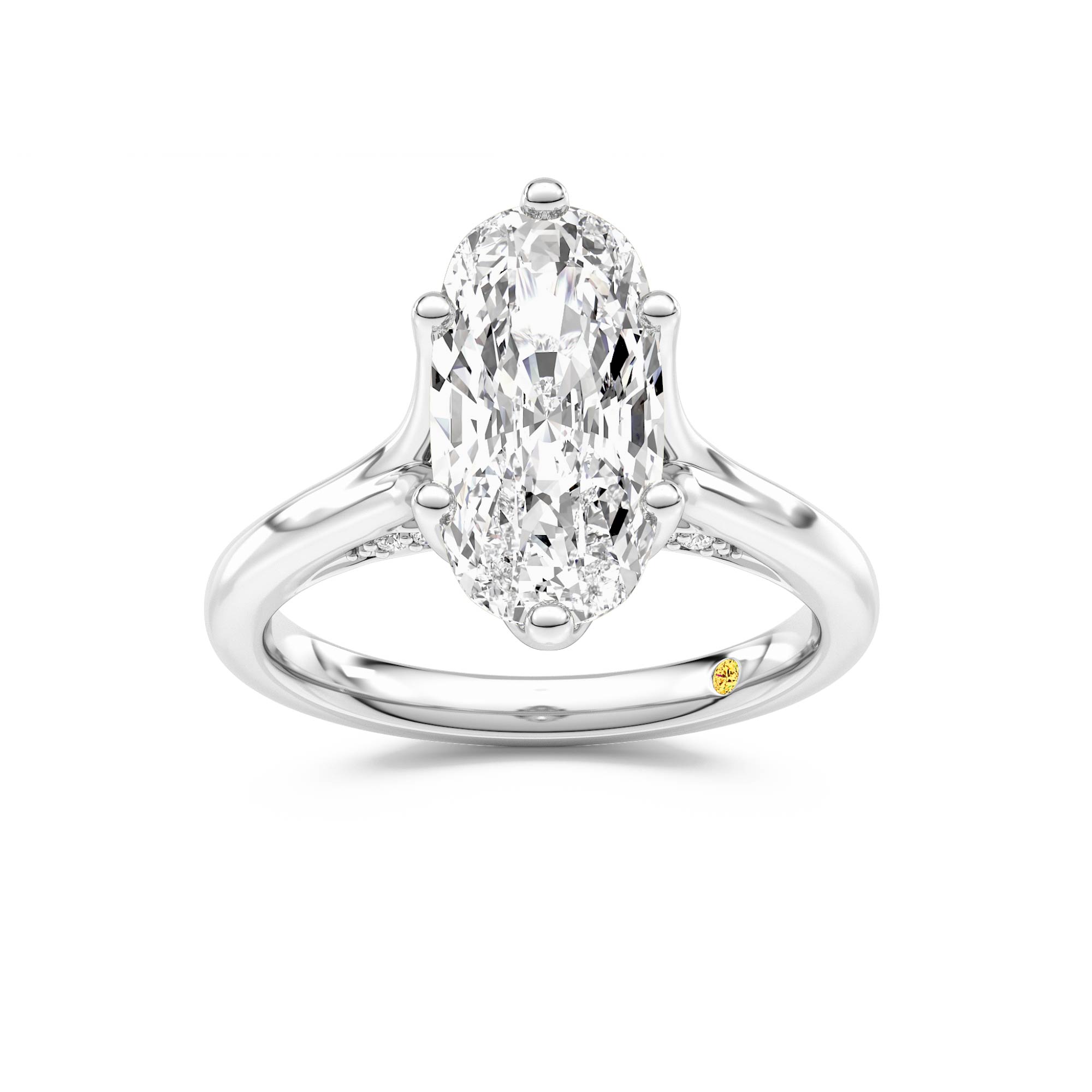 Alina Elongated Cushion Lab Grown Diamond Engagement Ring