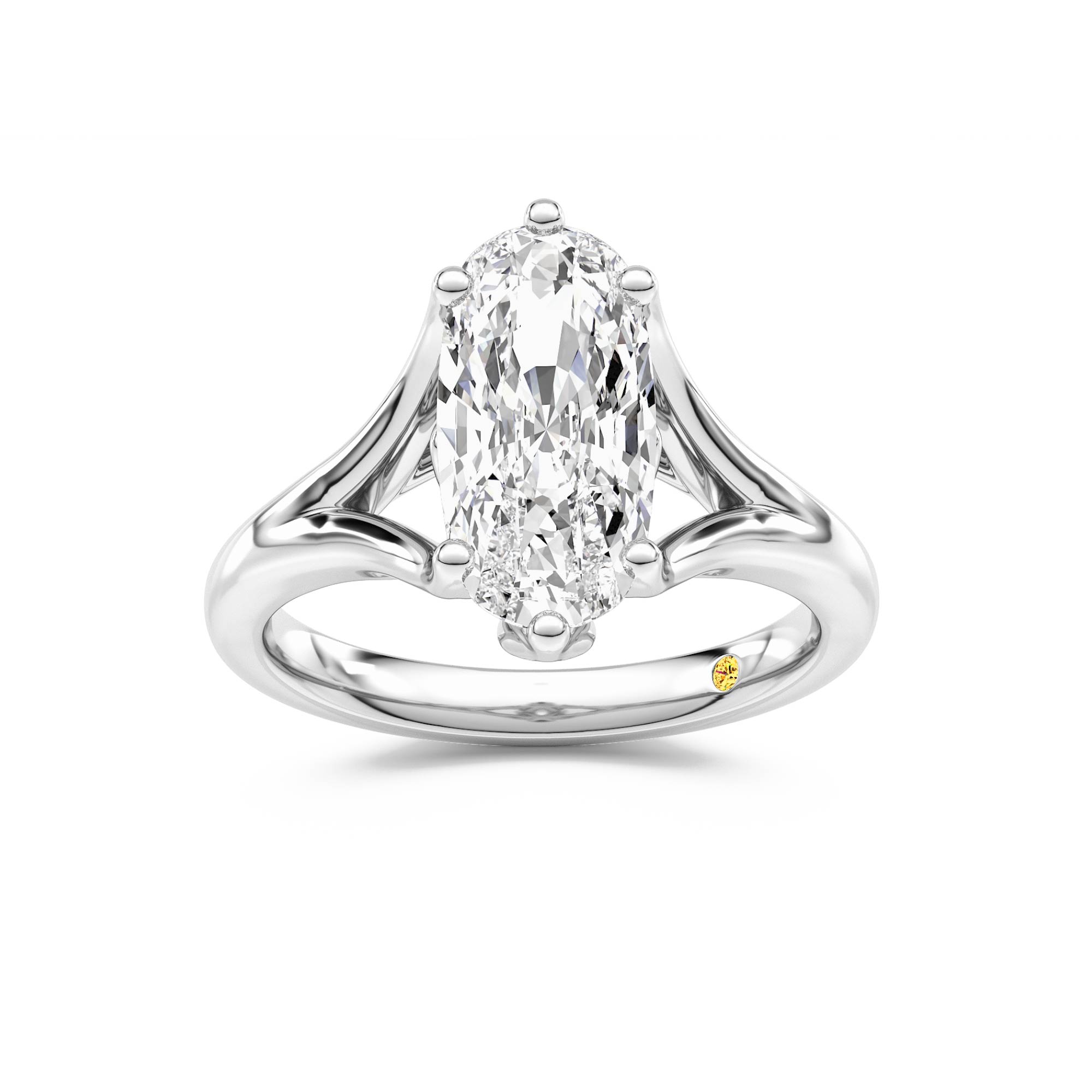 Rosie Elongated Cushion Lab Grown Diamond Engagement Ring