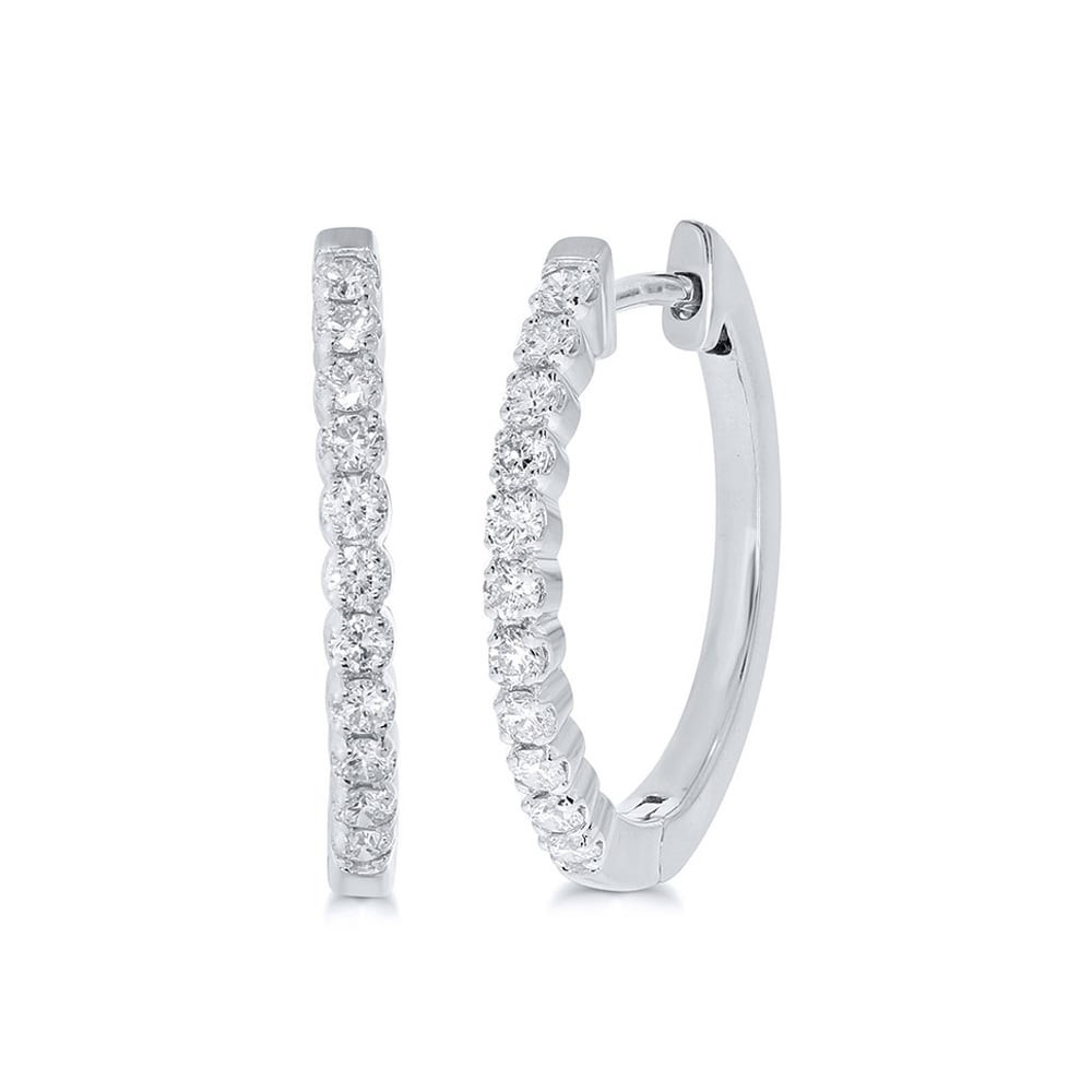 Dangling Lab Grown Diamond Hoop Earring
