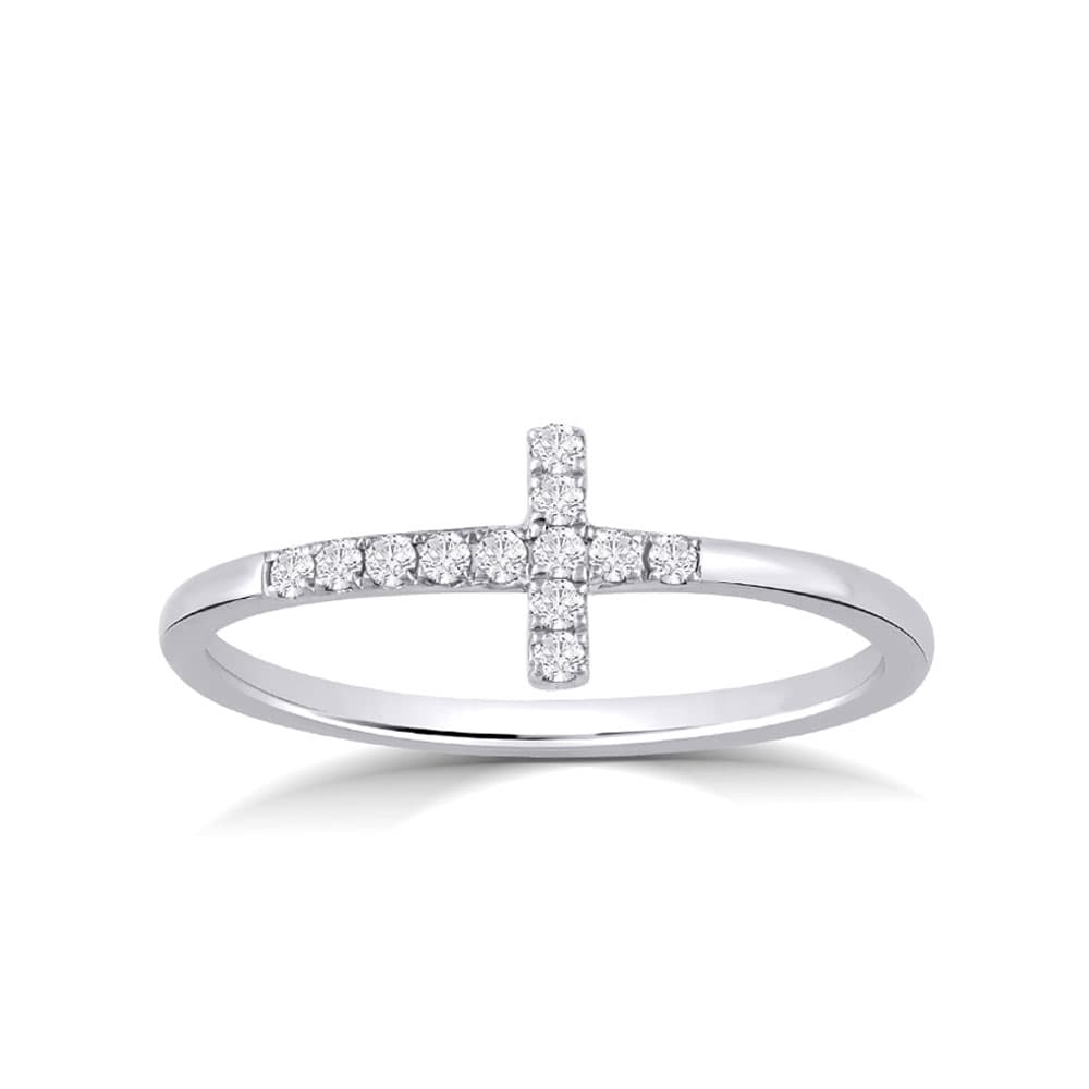 Celestial Cross Diamond Ring