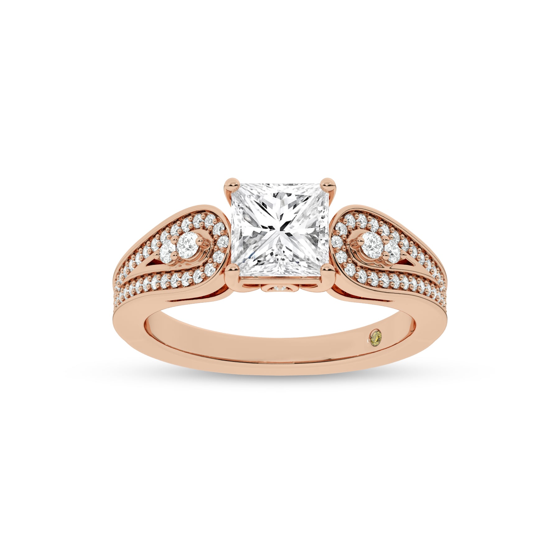 Cosma Mystical Princess Cut Lab Grown Diamond Engagement Ring