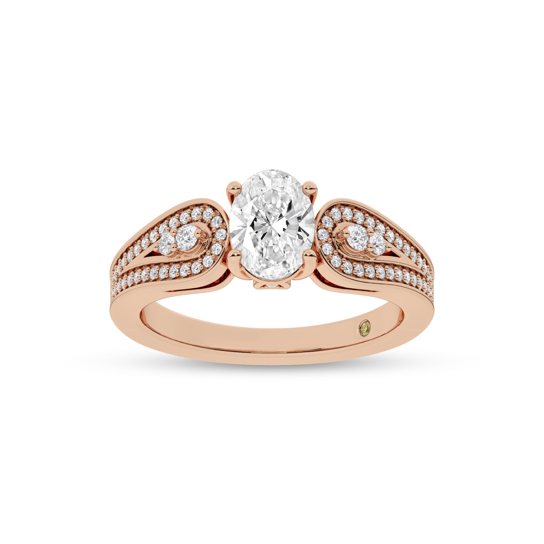Cosma Mystical Oval Lab Grown Diamond Engagement Ring