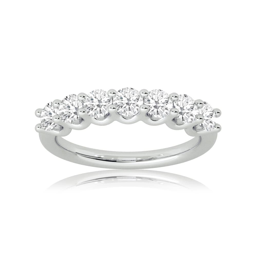 Krabi White Gold Seven Stone Lab Grown Diamond Ring