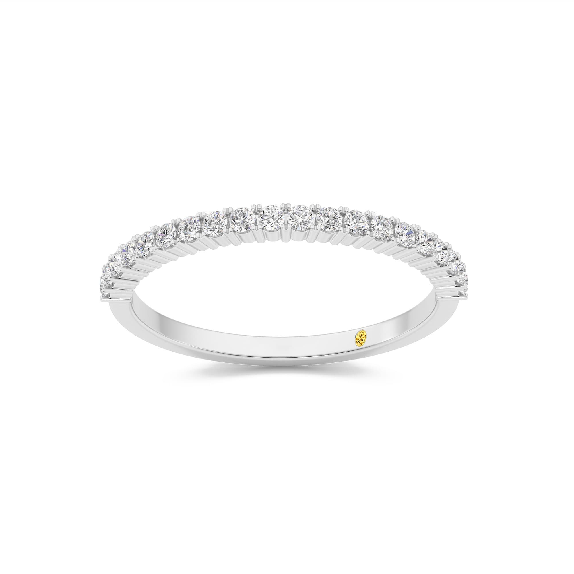 Beryl Half Coverage White Gold Lab Grown Diamond Ring