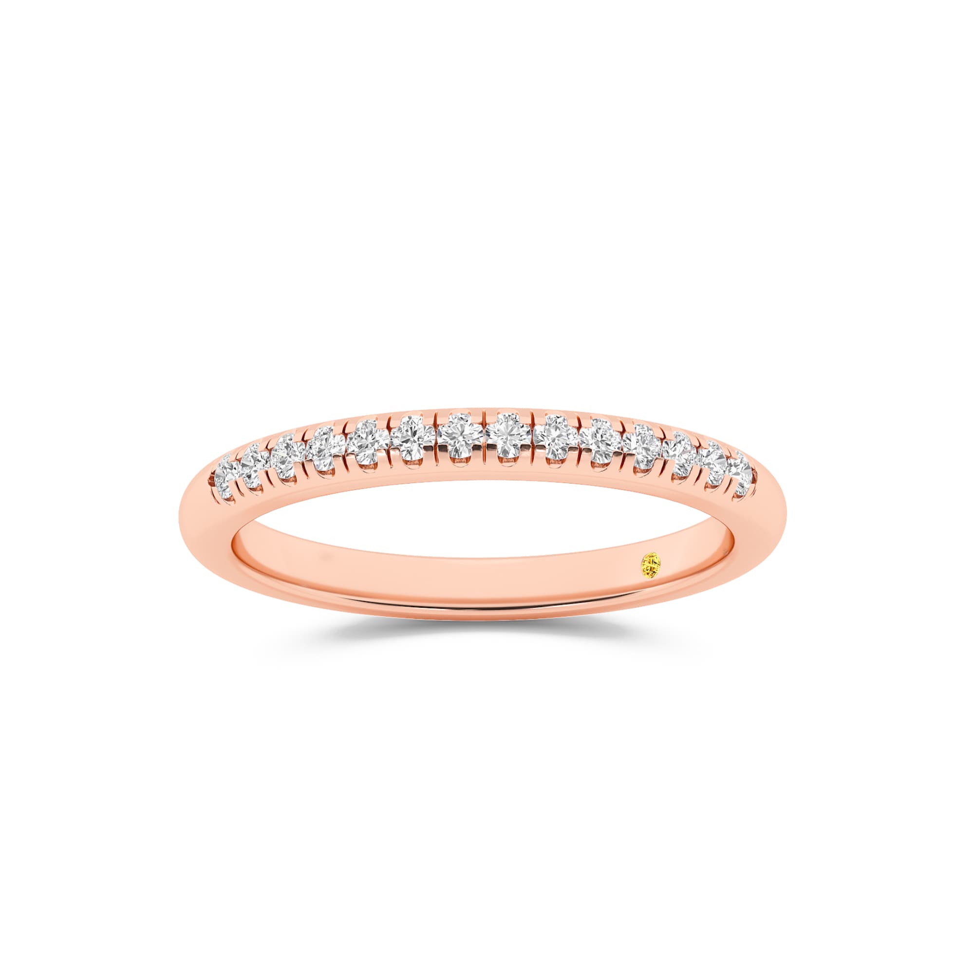 BonBon Lab Grown Quarter Coverage Pavé Diamond Band| Rose Gold 1/6 CT. TW.